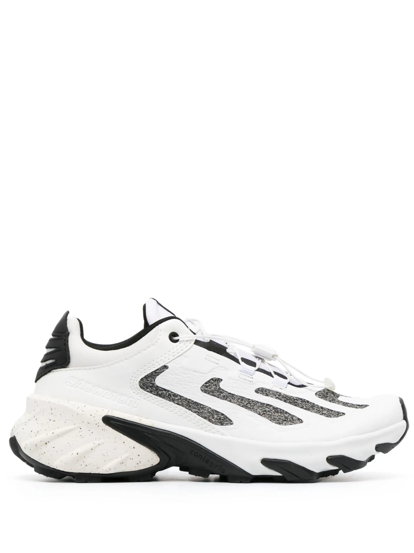 multi-panel lace-up sneakers