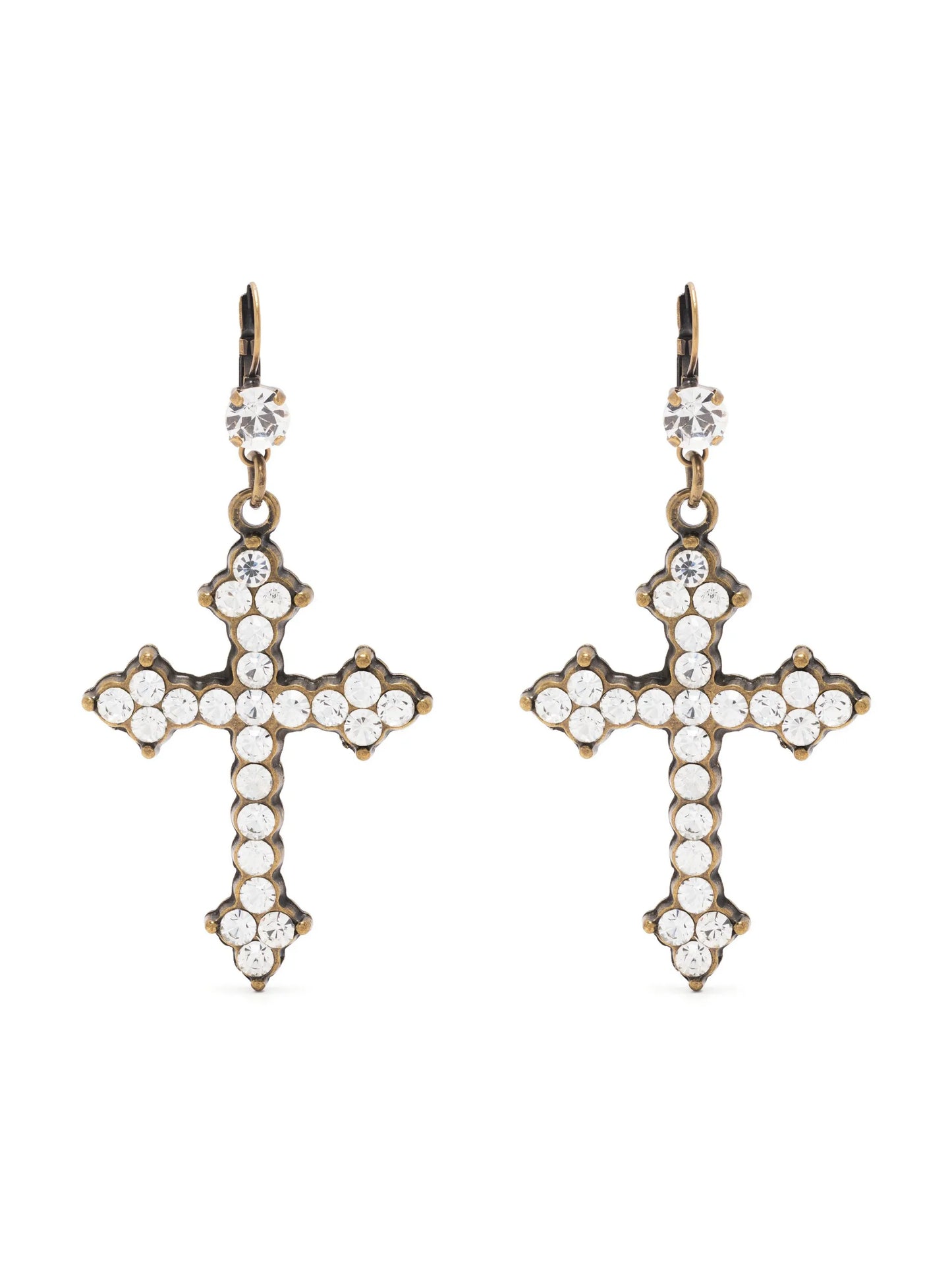 cross-detail earrings