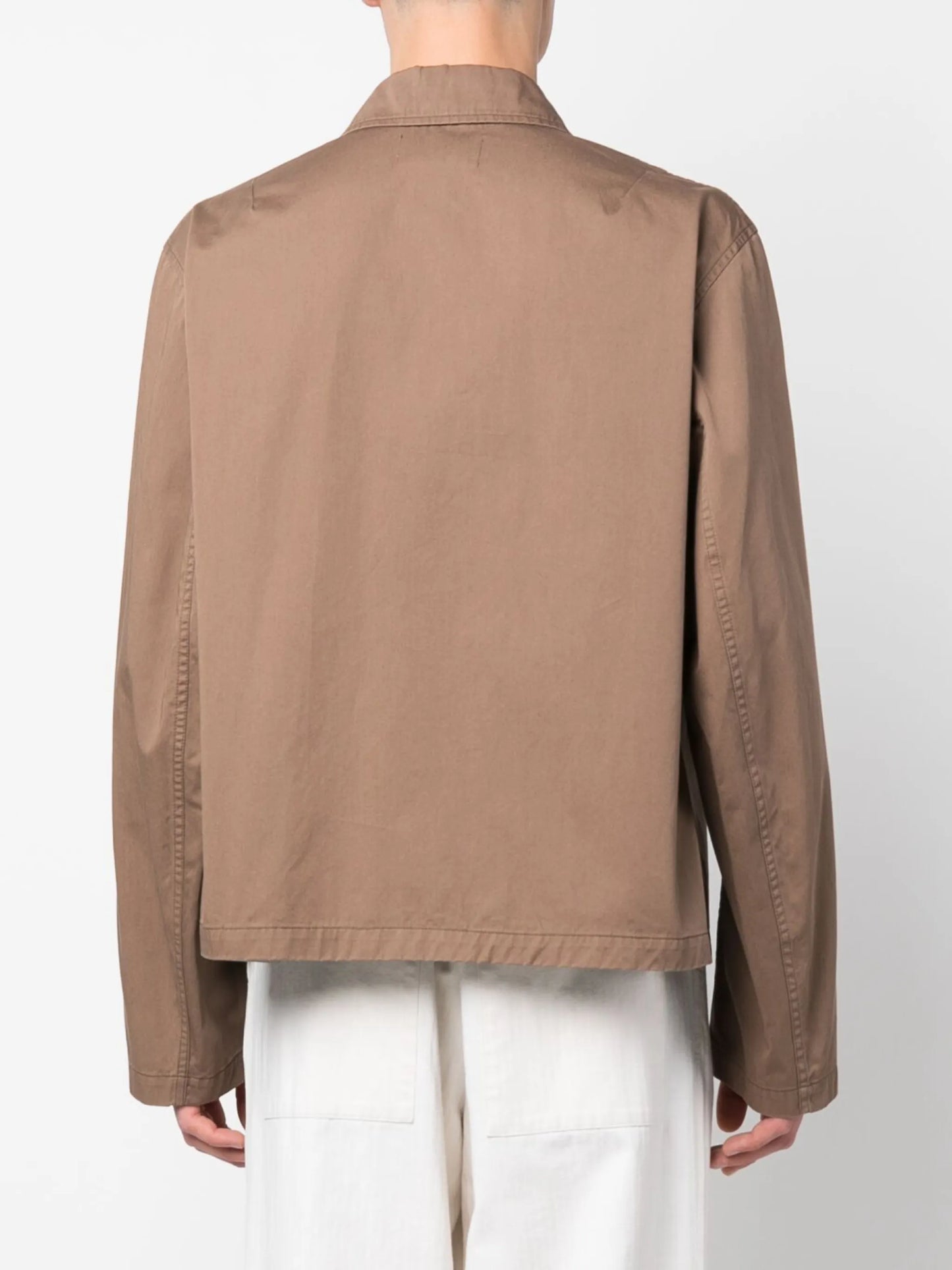 military-inspired cotton overshirt