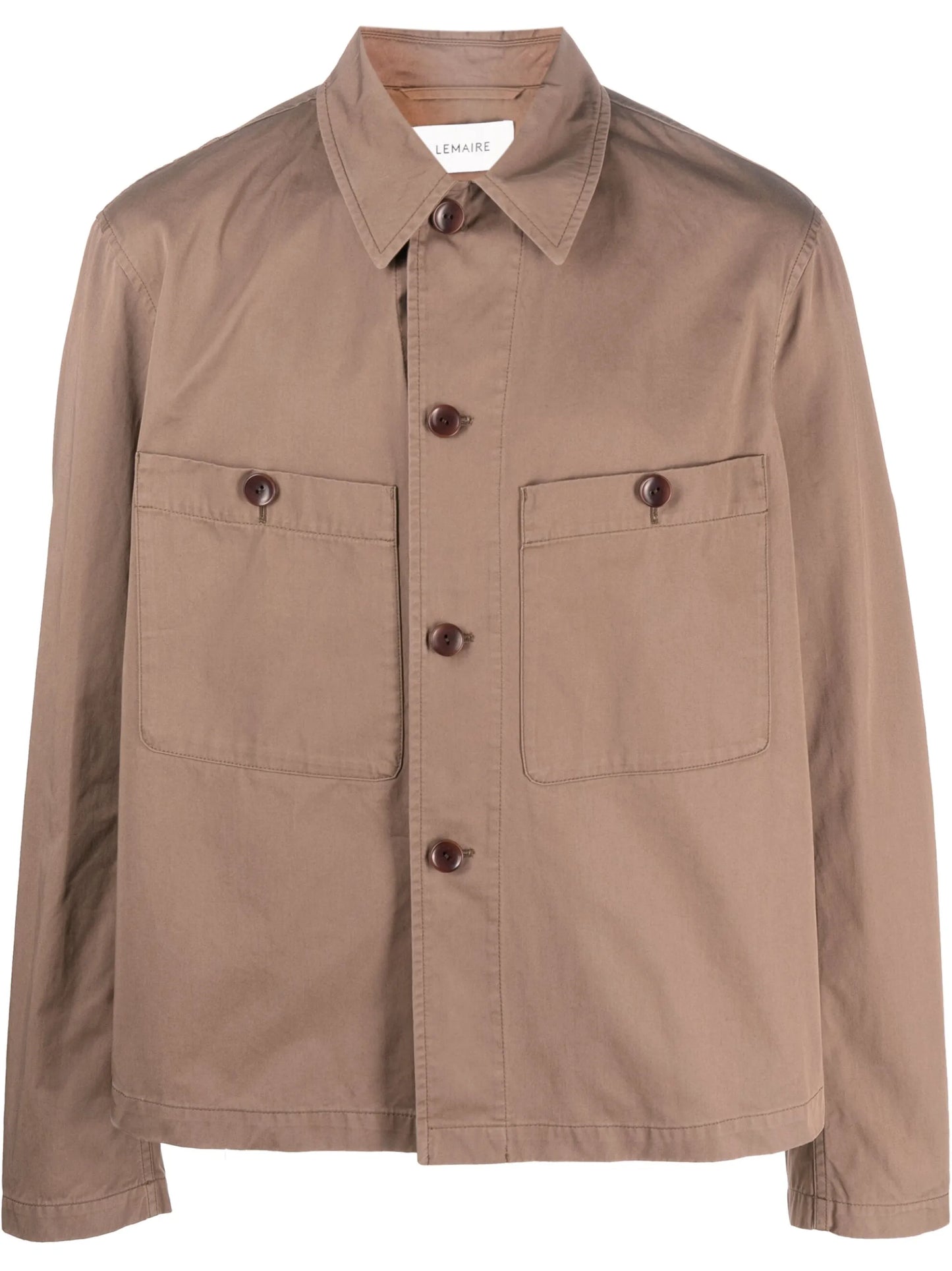 military-inspired cotton overshirt
