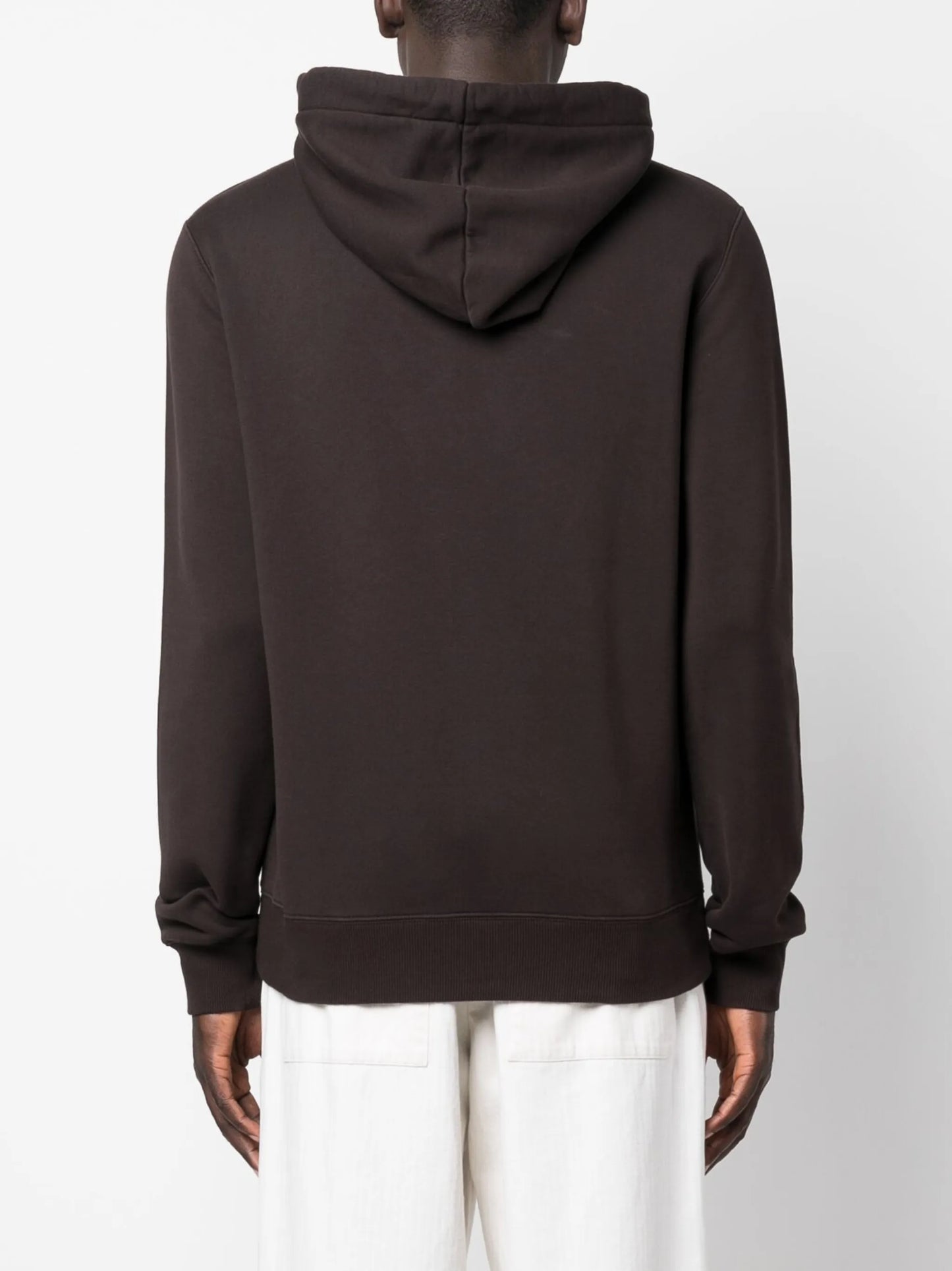 embroidered-logo cotton hoodie