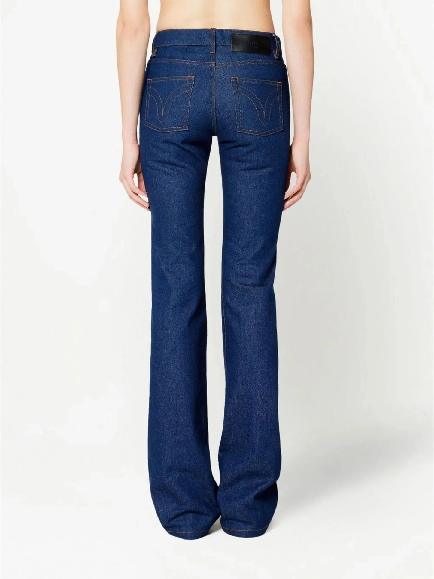 mid-rise bootcut jeans