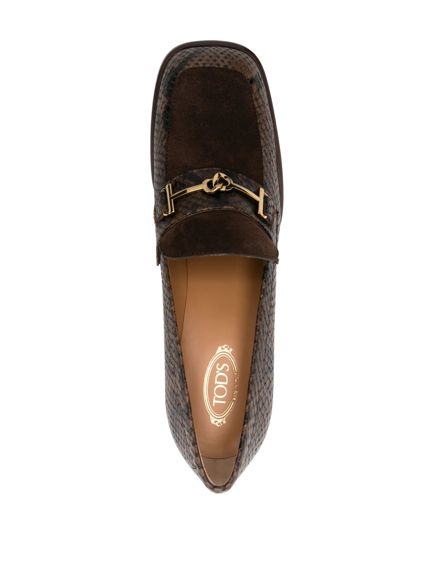 80mm crocodile-effect leather pumps