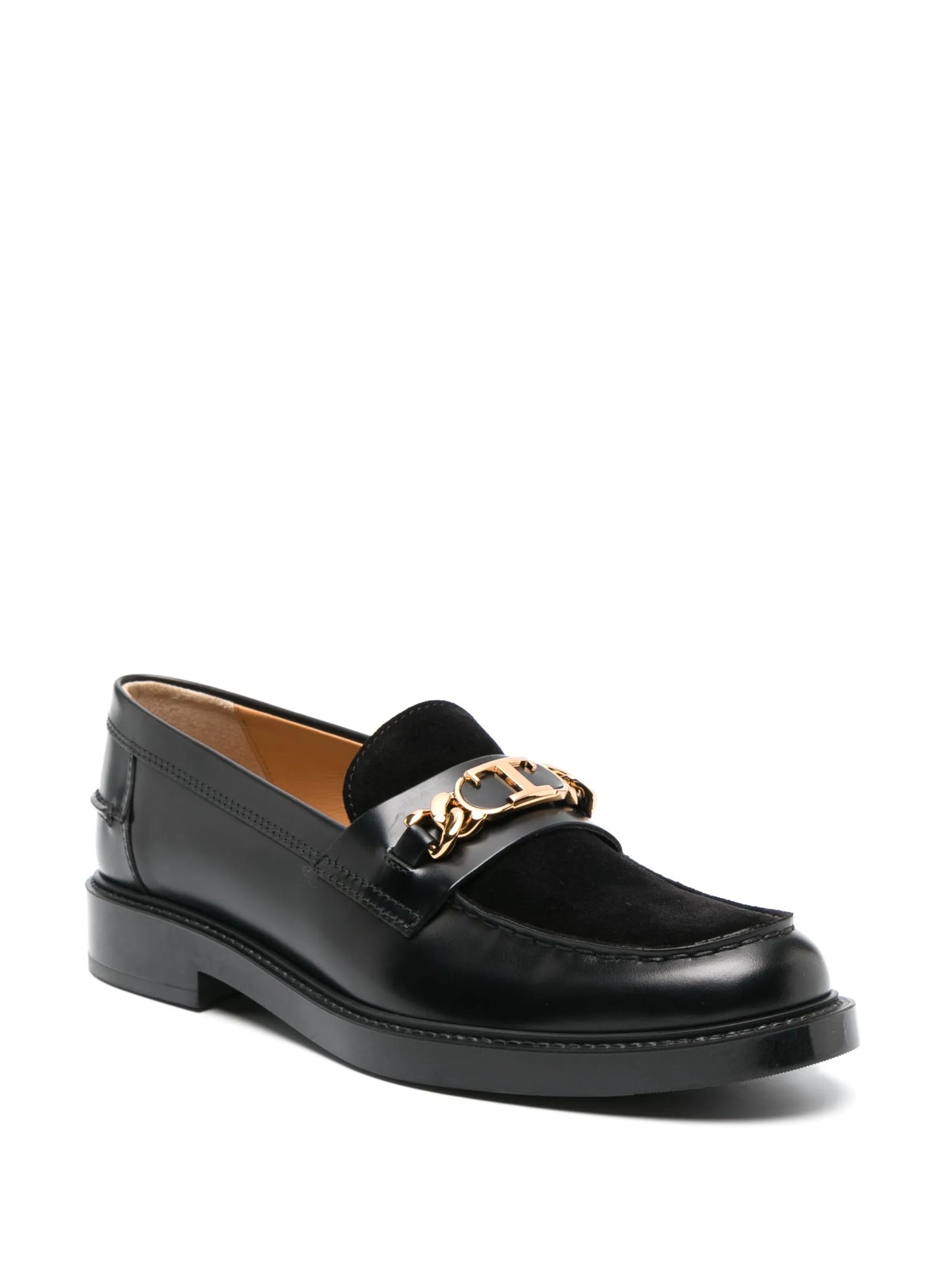 buckle-detail leather loafers