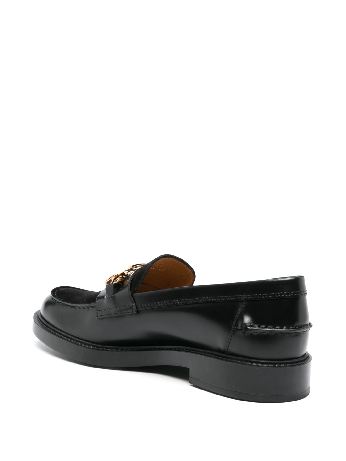buckle-detail leather loafers