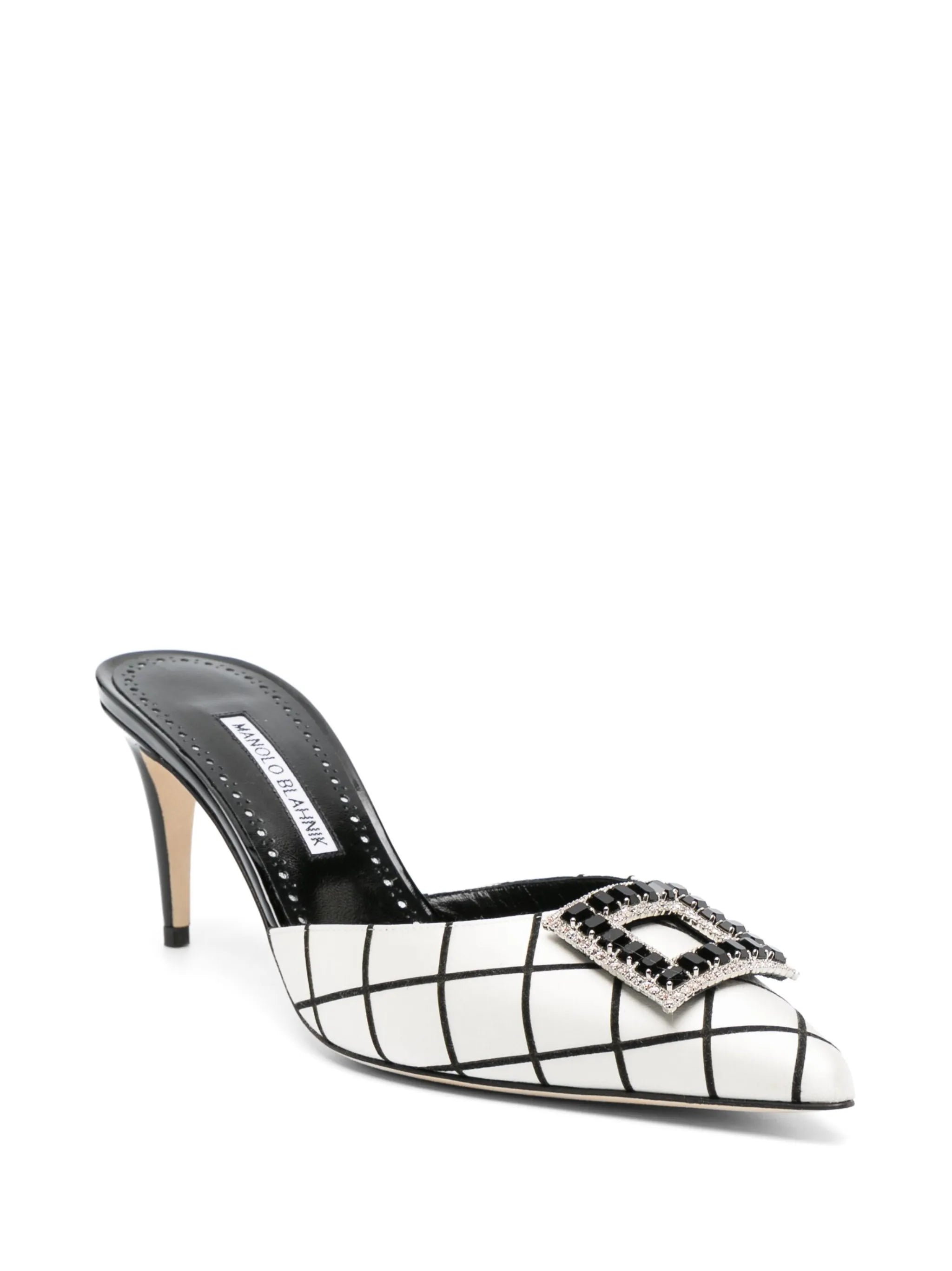 Latexamu 70mm satin mules