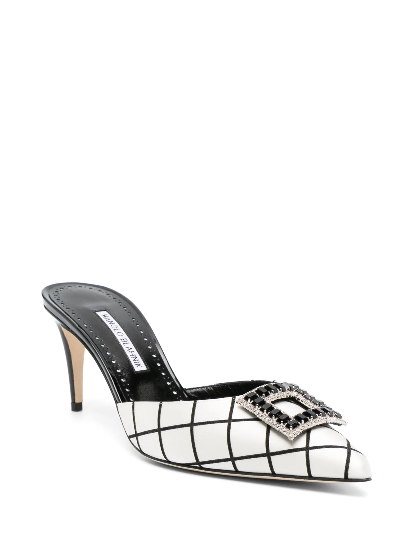 Latexamu 70mm satin mules