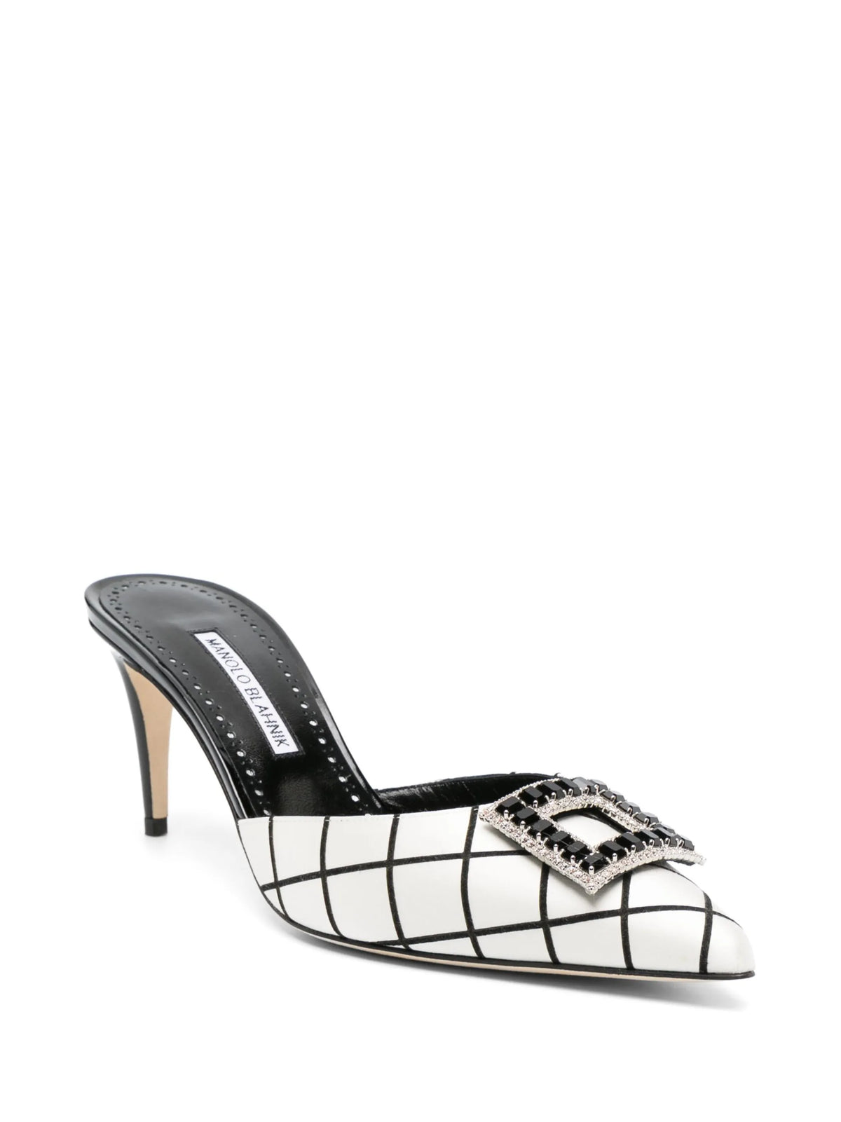 Latexamu 70mm satin mules