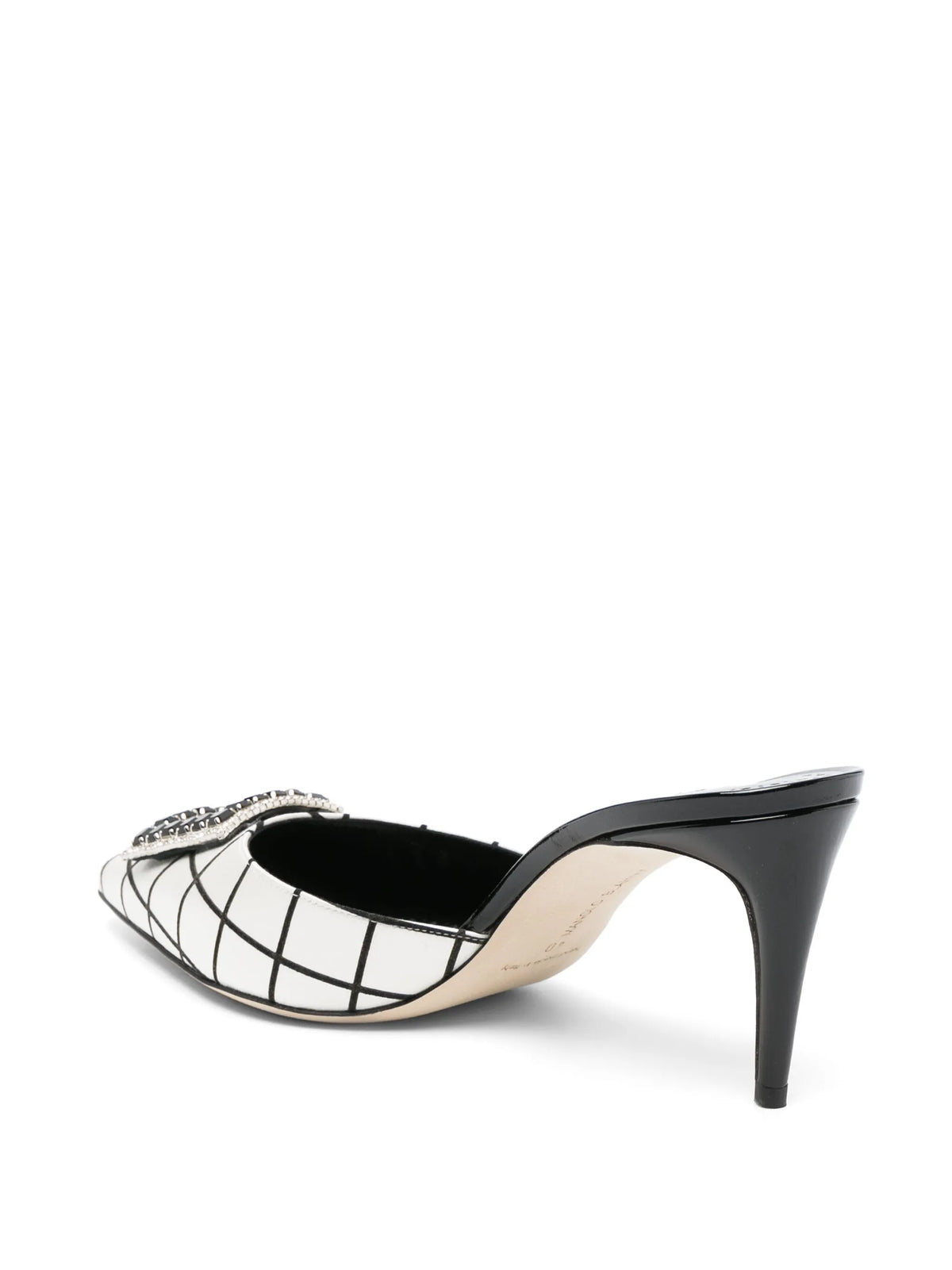 Latexamu 70mm satin mules