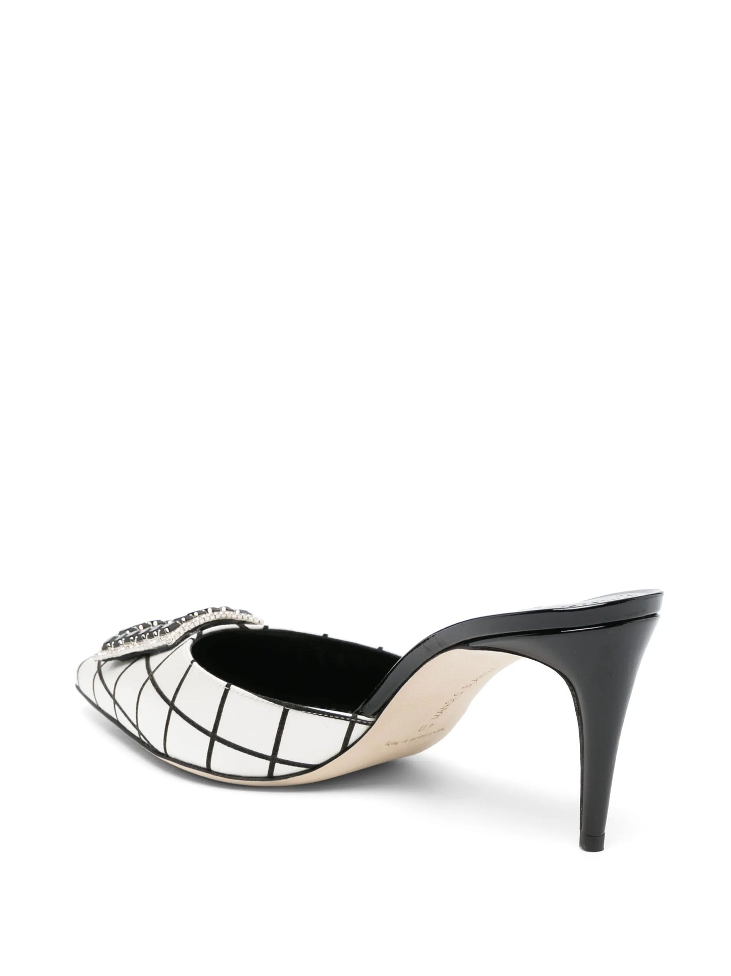 Latexamu 70mm satin mules