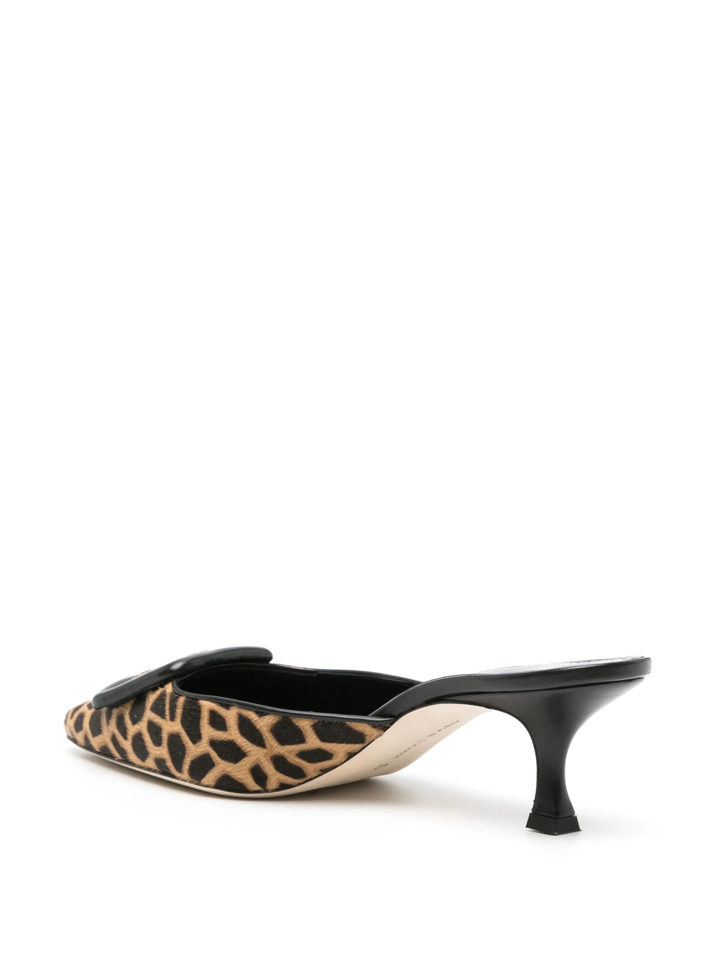 Maysale 50mm leopard-print mules