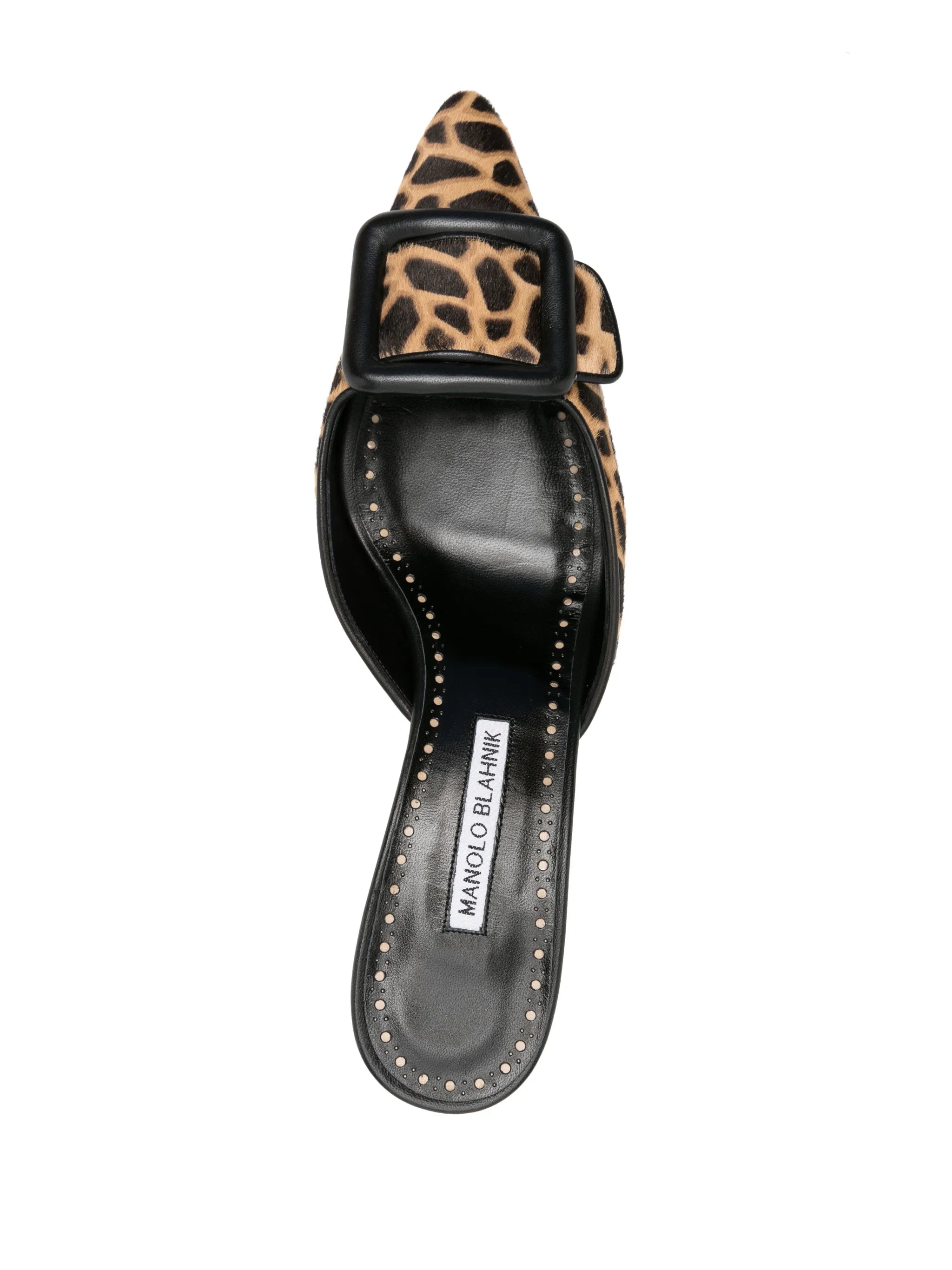 Maysale 50mm leopard-print mules