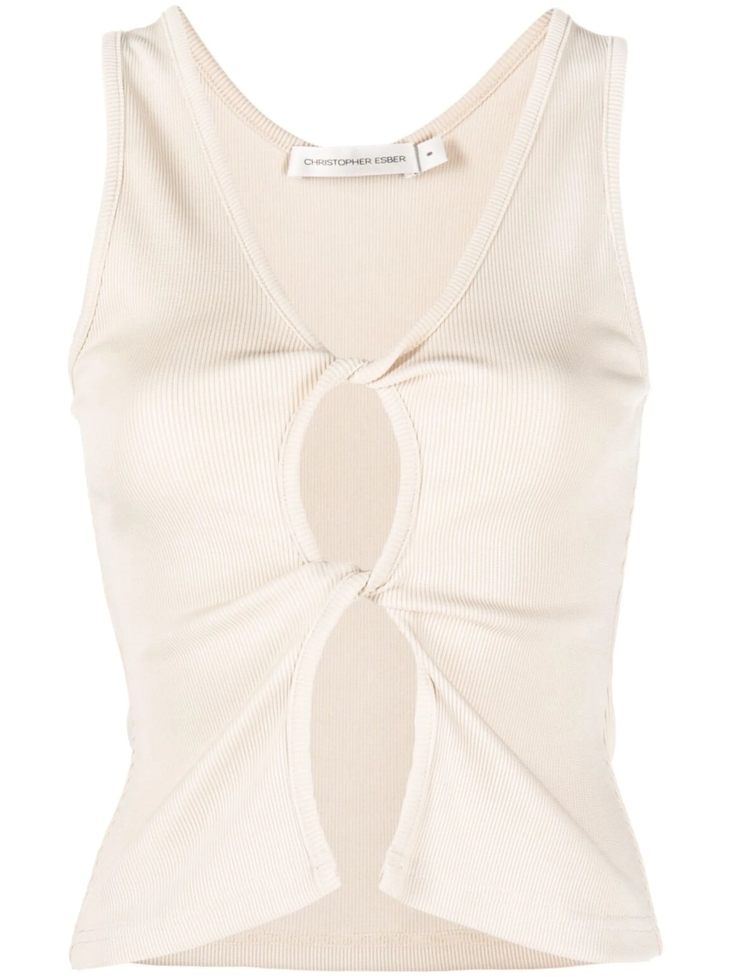 open twist tank top