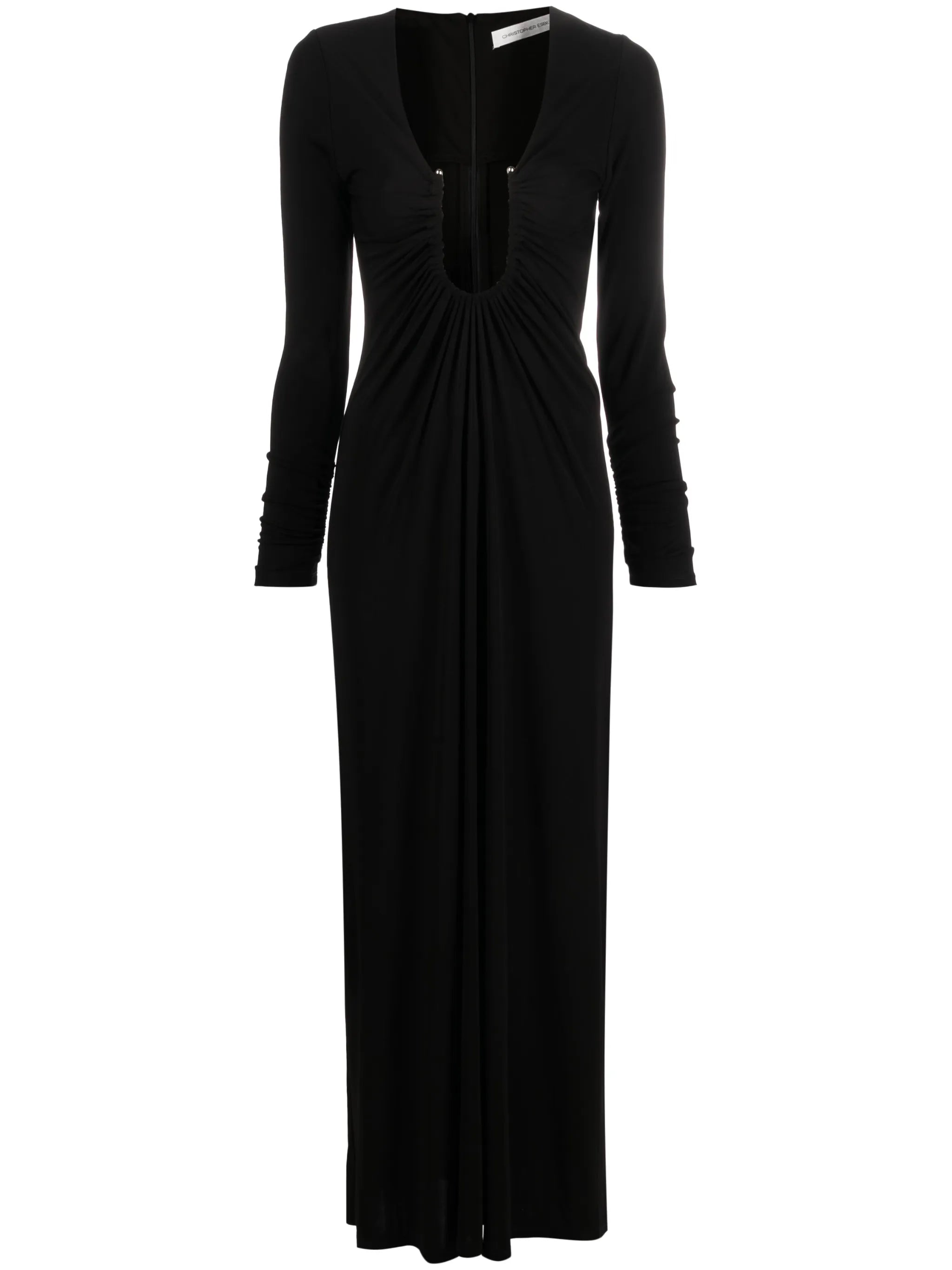 Arced Palm maxi dress