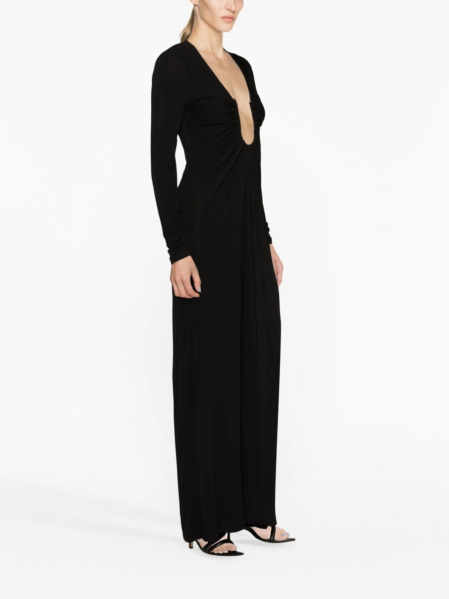Arced Palm maxi dress
