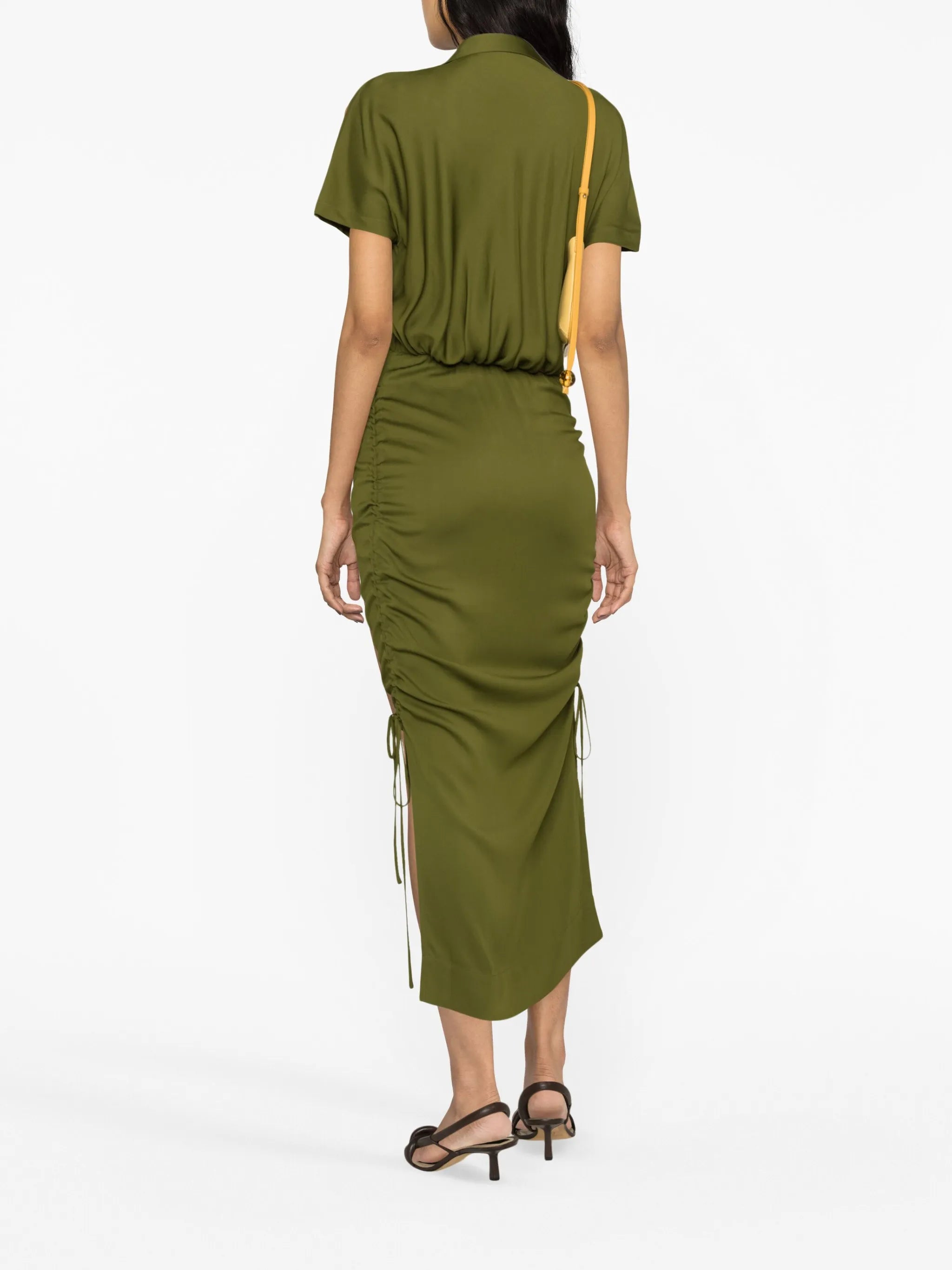 short-sleeve midi dress