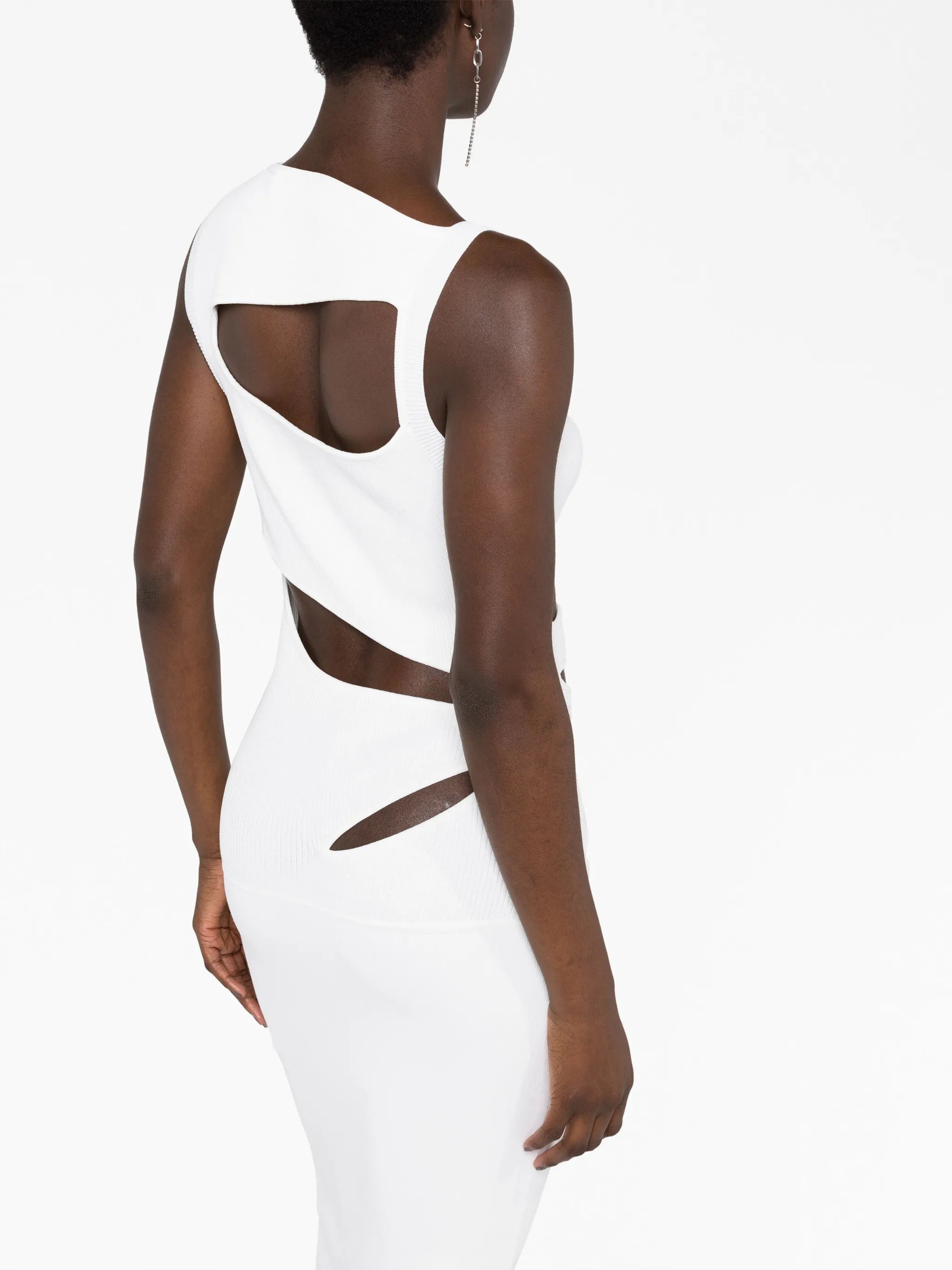 slash knit maxi dress