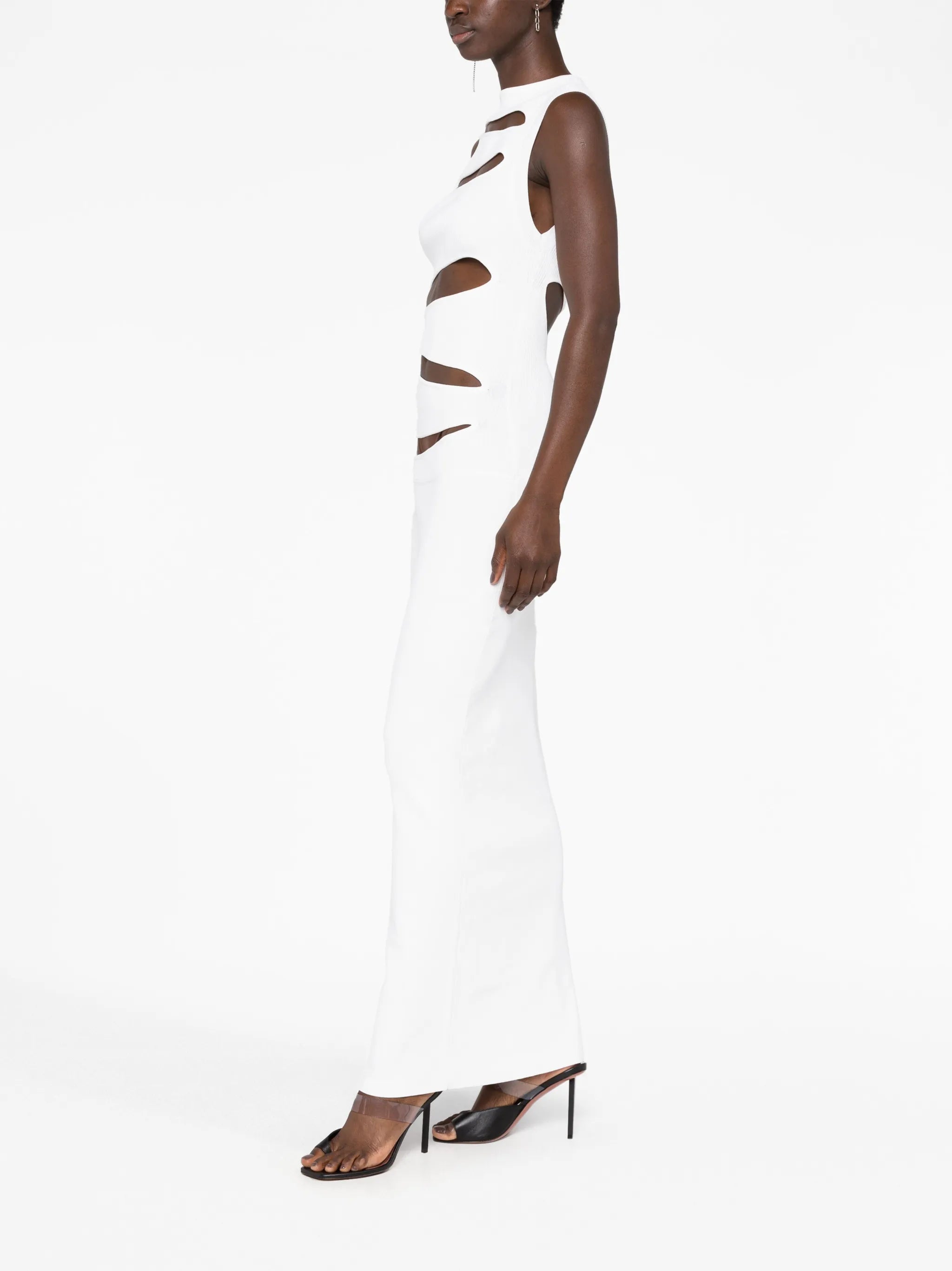 slash knit maxi dress