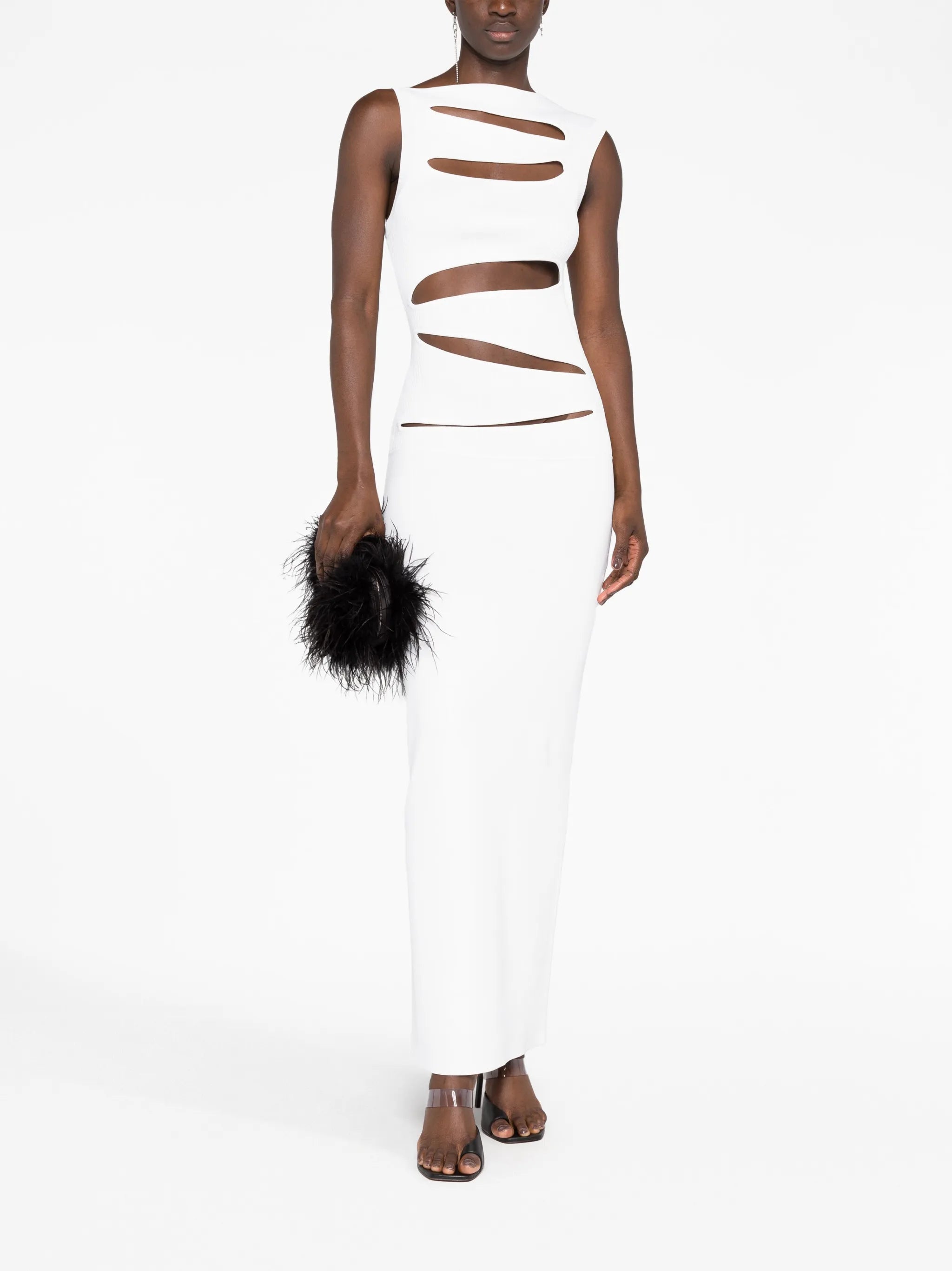 slash knit maxi dress