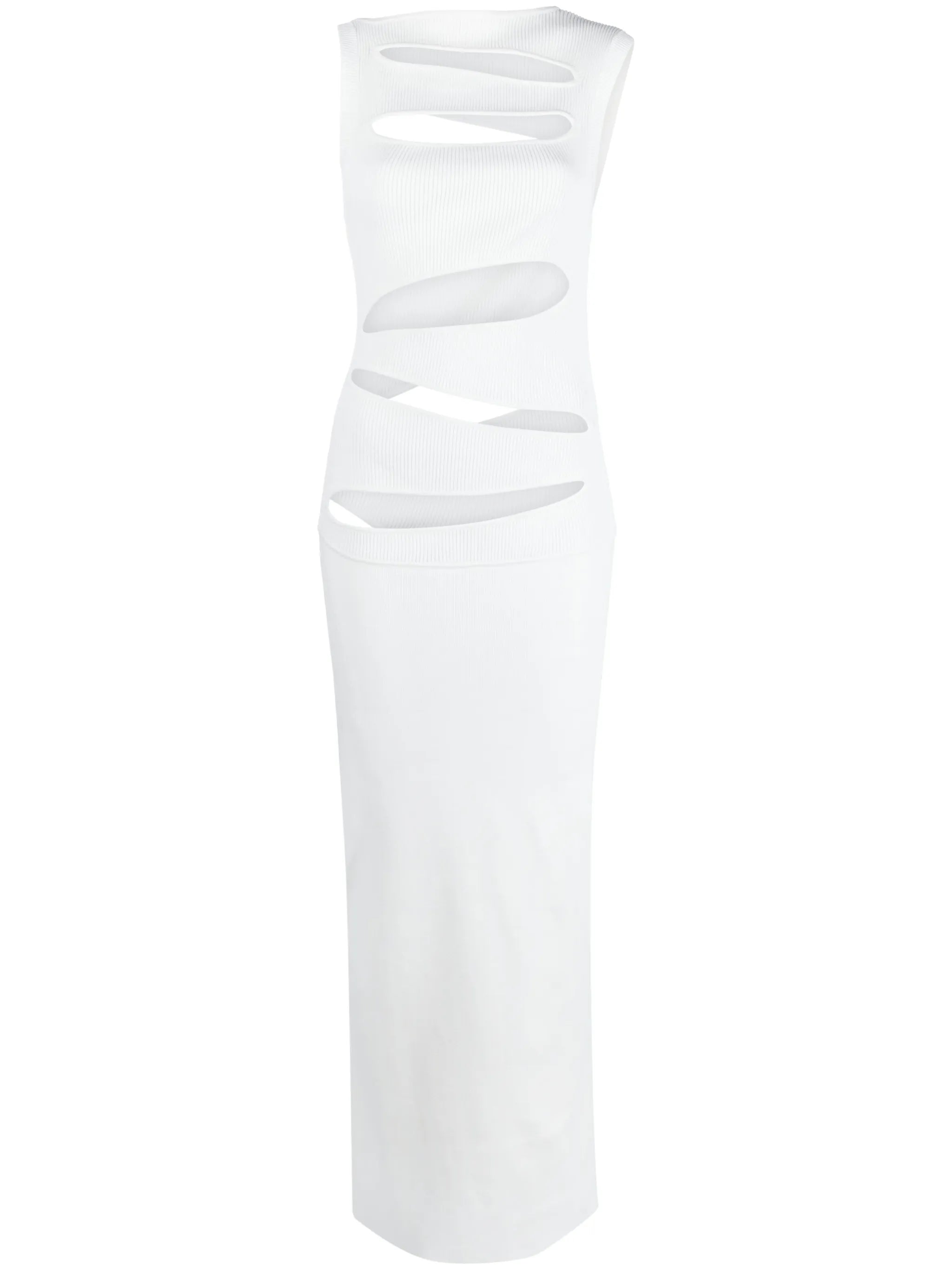 slash knit maxi dress