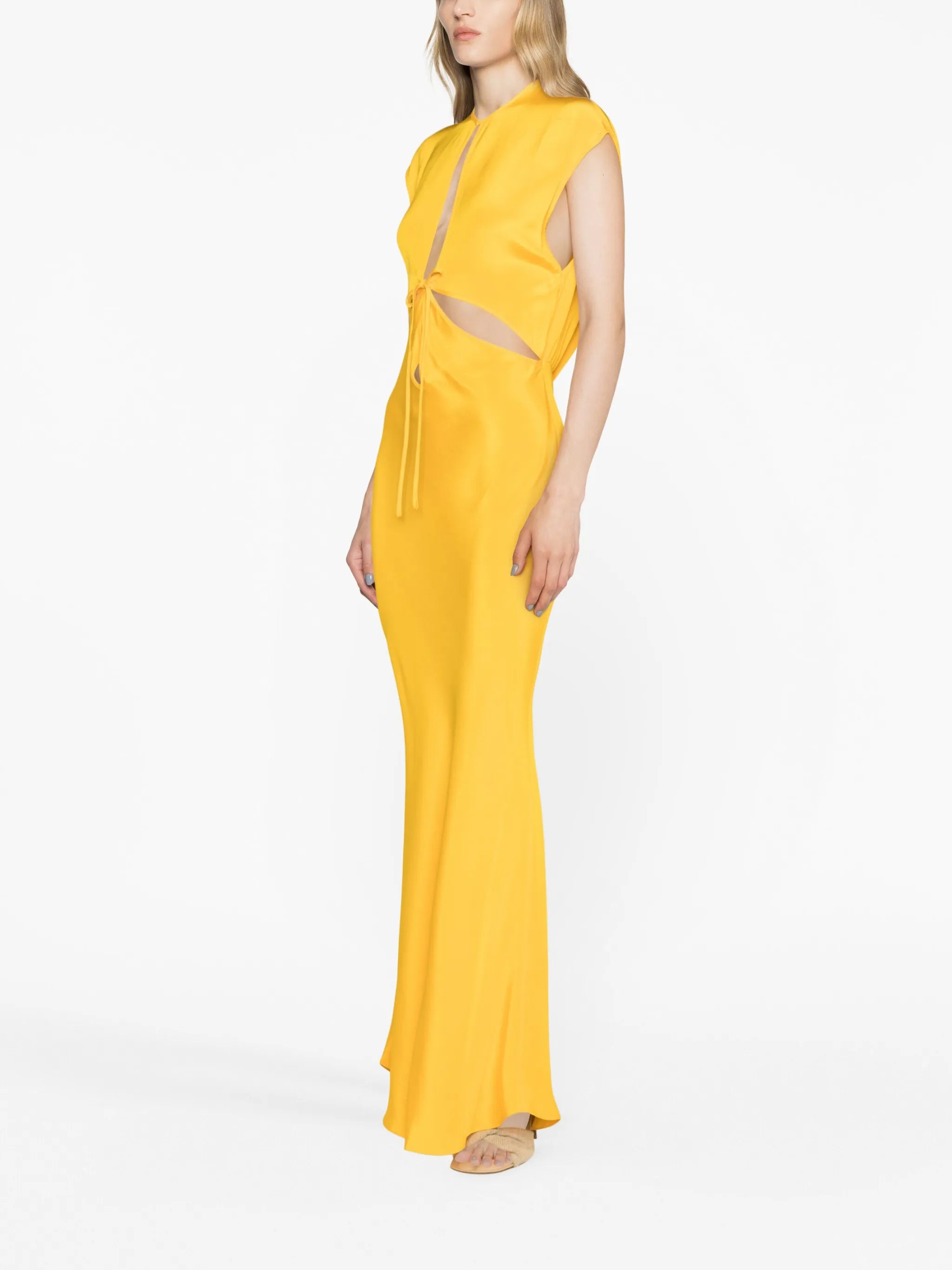 Triquetra cut-out dress
