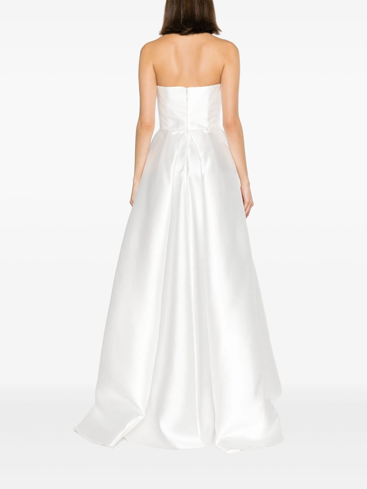 Astra strapless draped jumpsuit