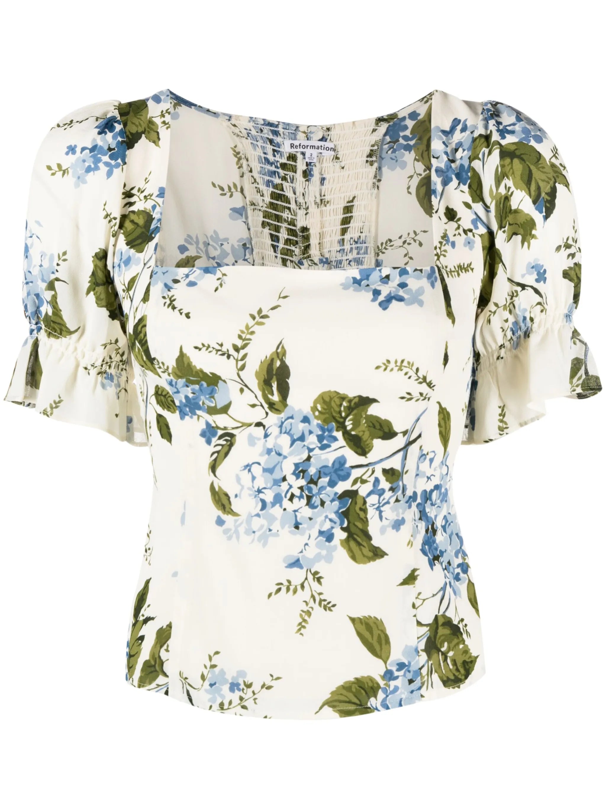 Constance floral-print top