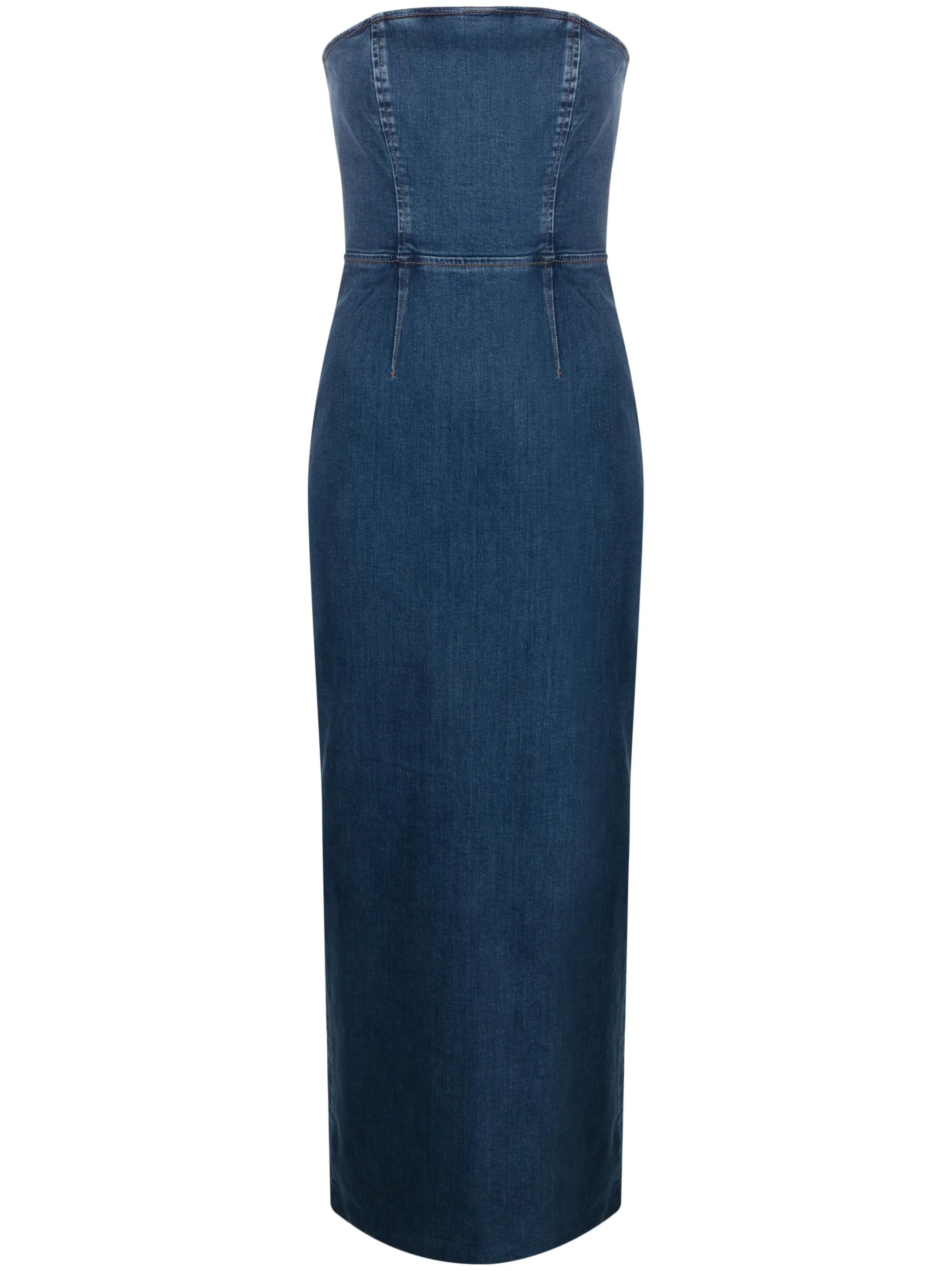 Eugenia denim strapless dress