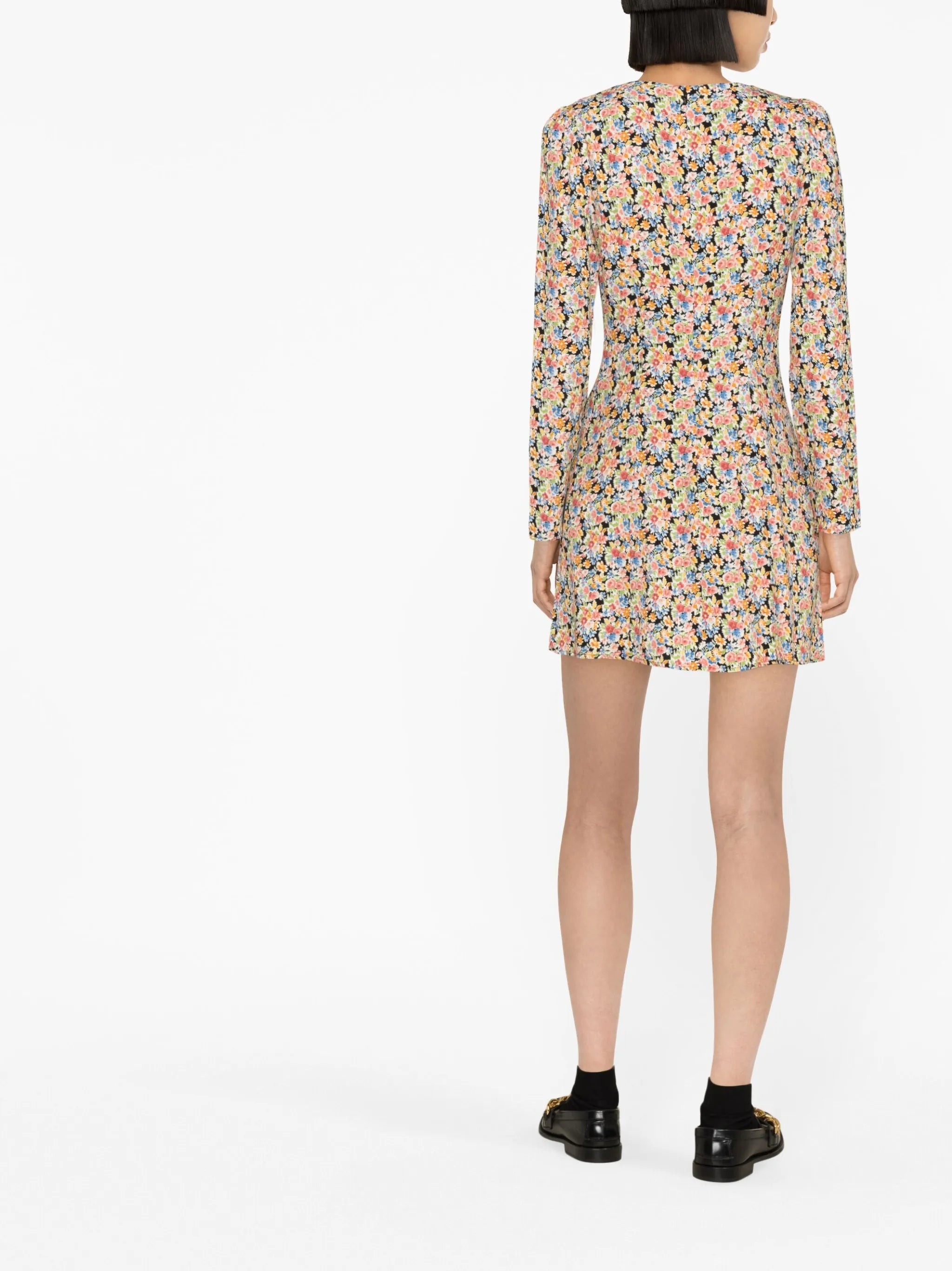 Mavis floral-print minidress