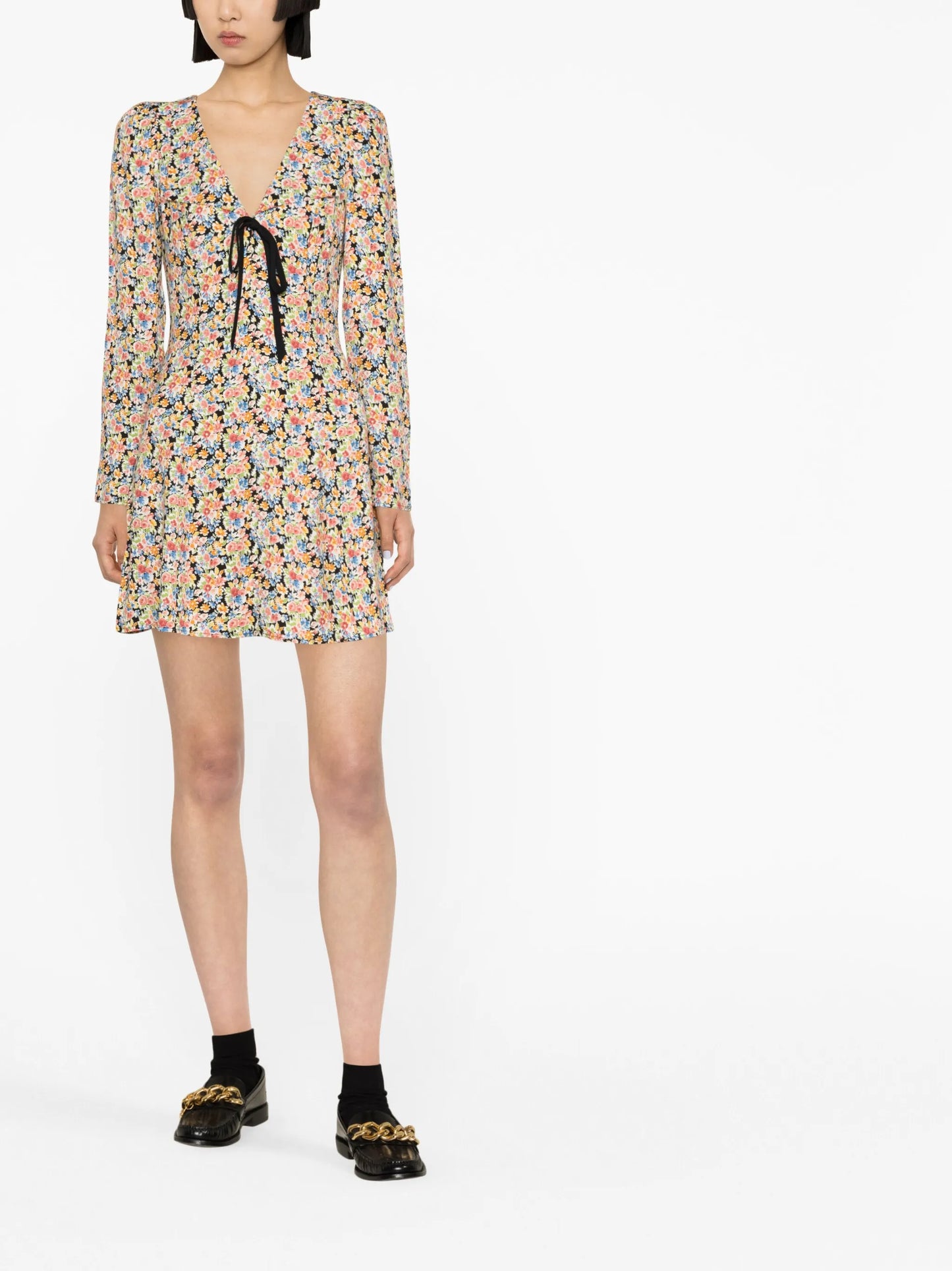 Mavis floral-print minidress