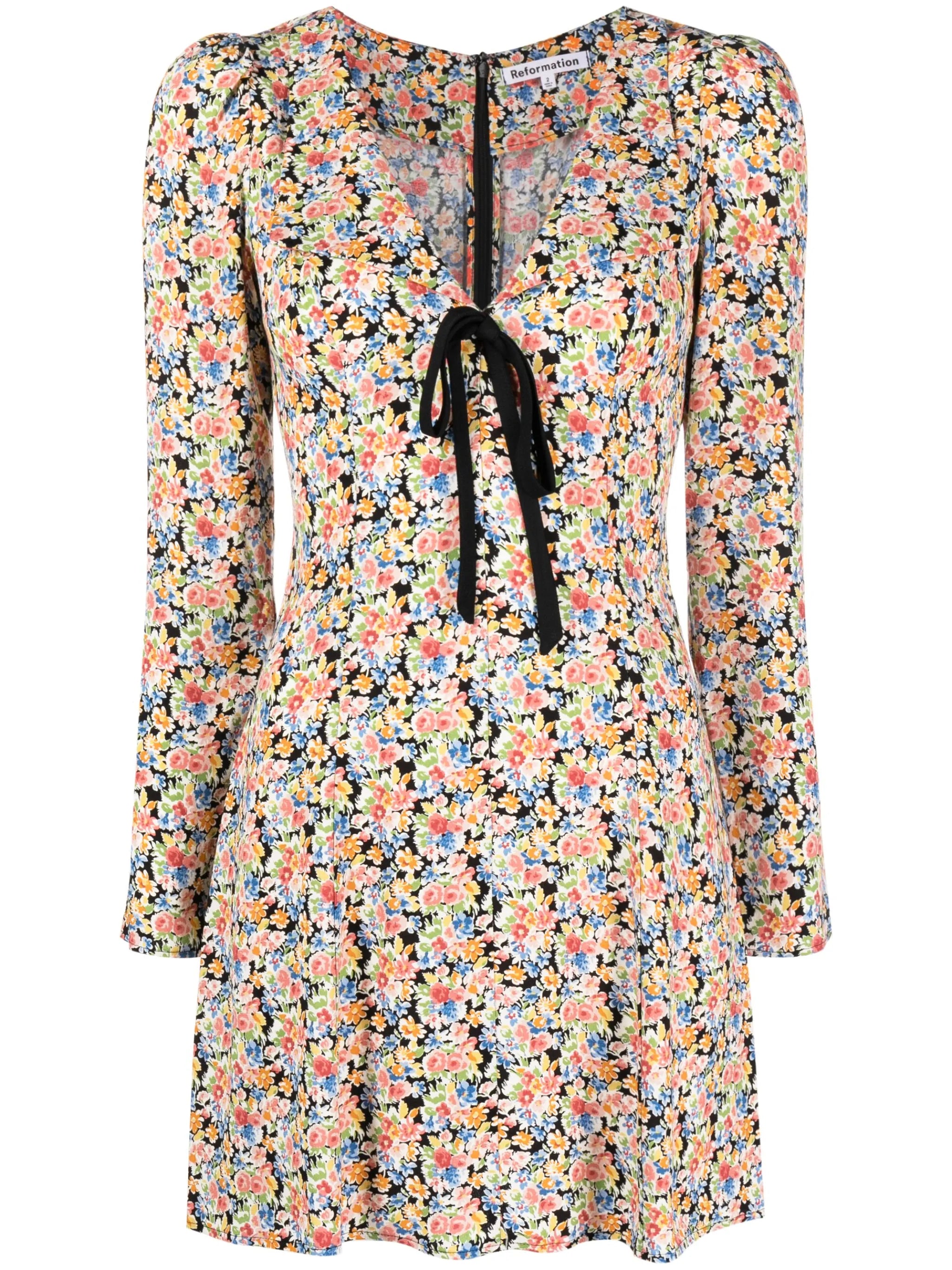 Mavis floral-print minidress