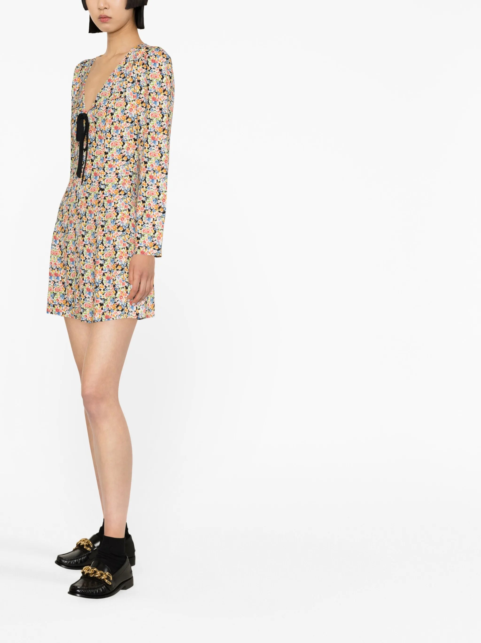 Mavis floral-print minidress