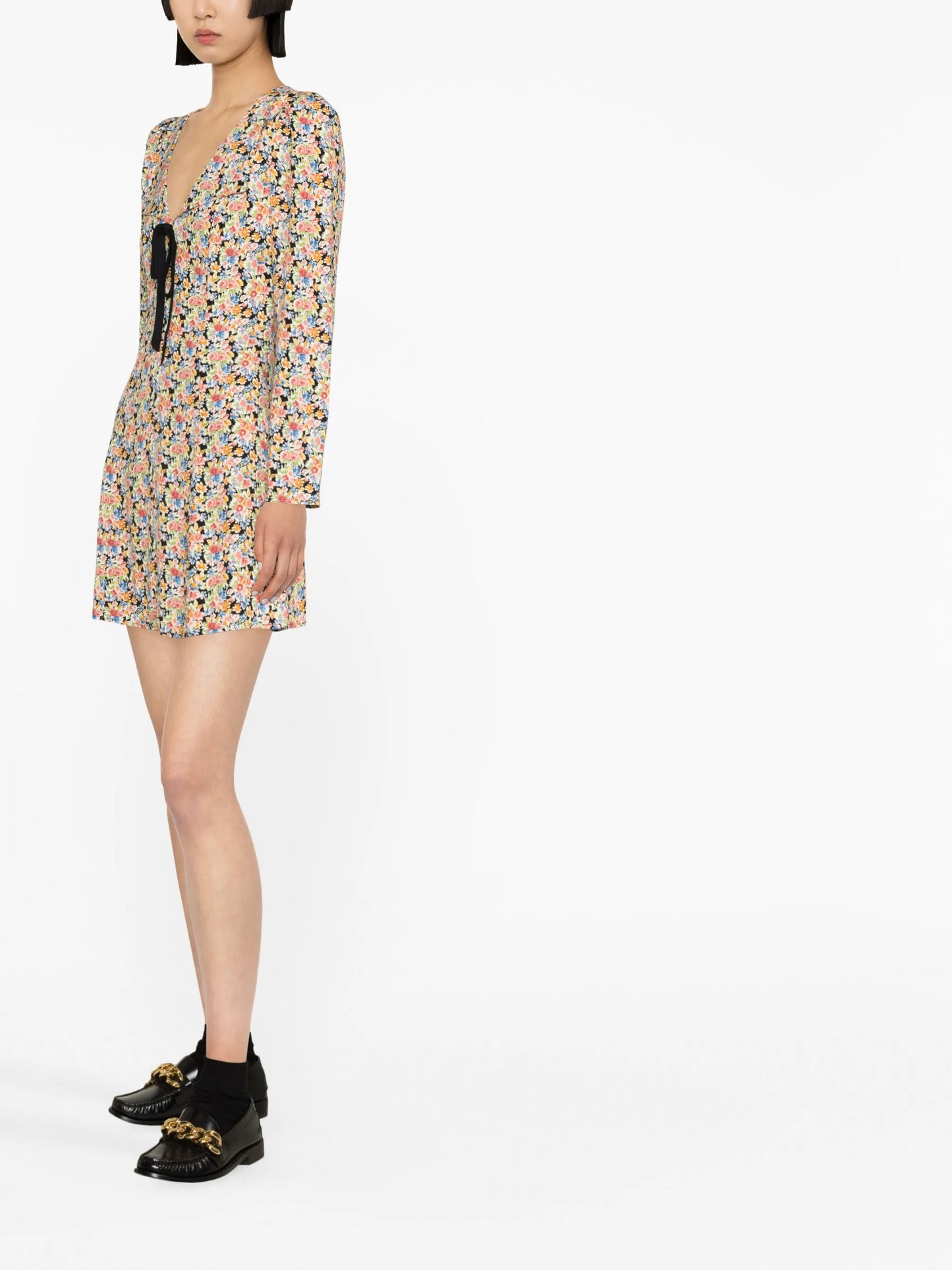Mavis floral-print minidress