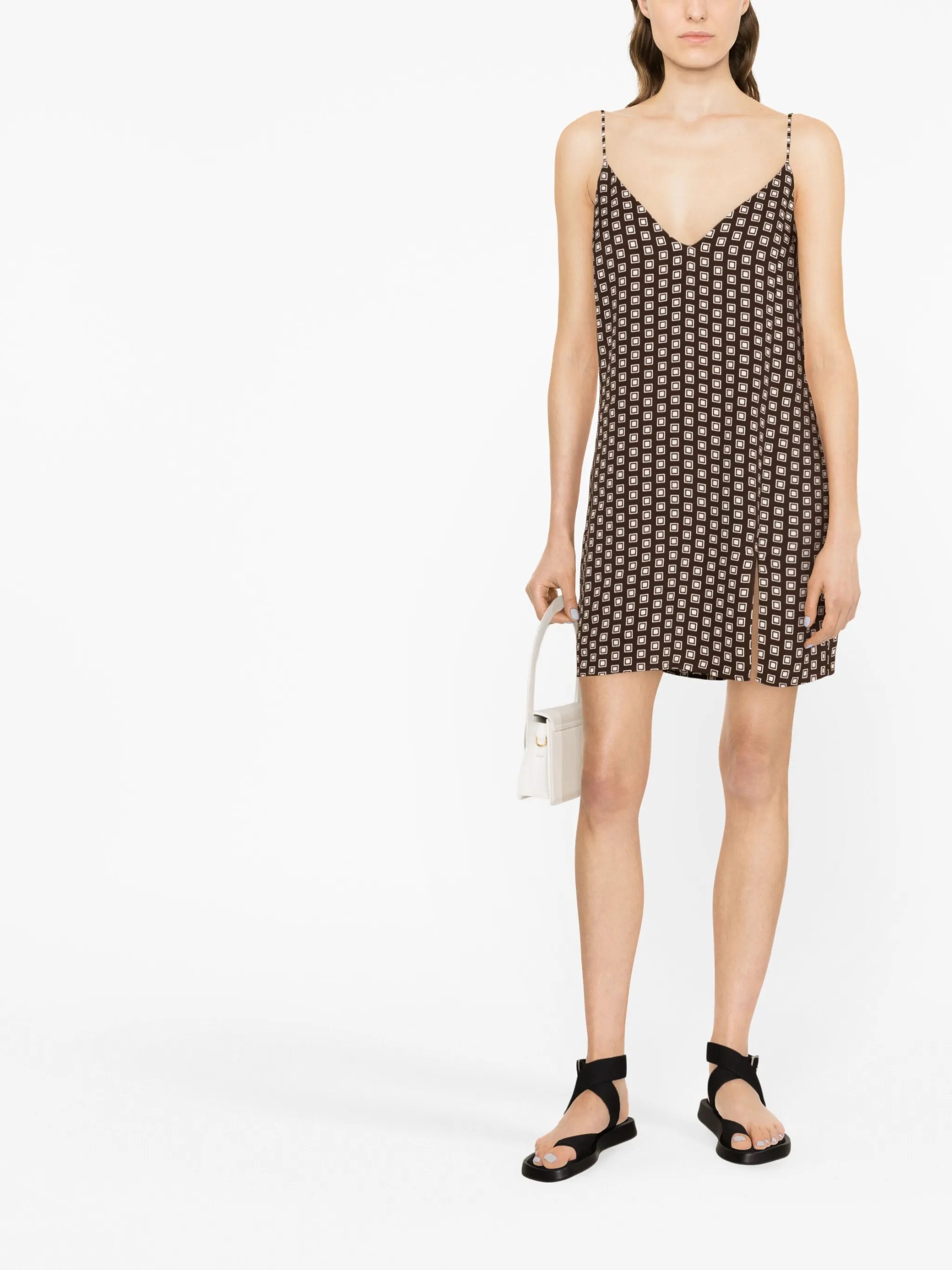 Marlowe geometric-print dress