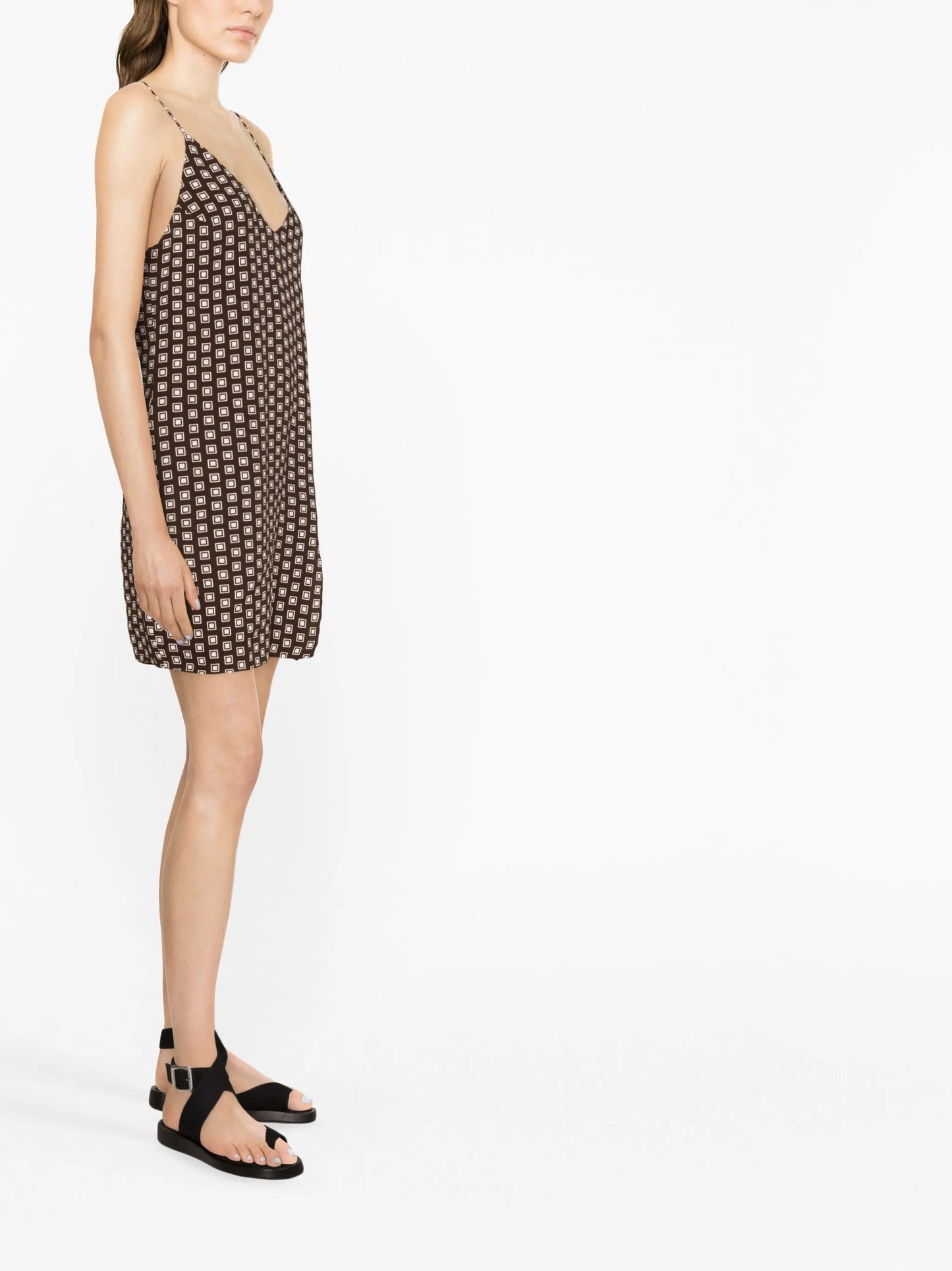 Marlowe geometric-print dress