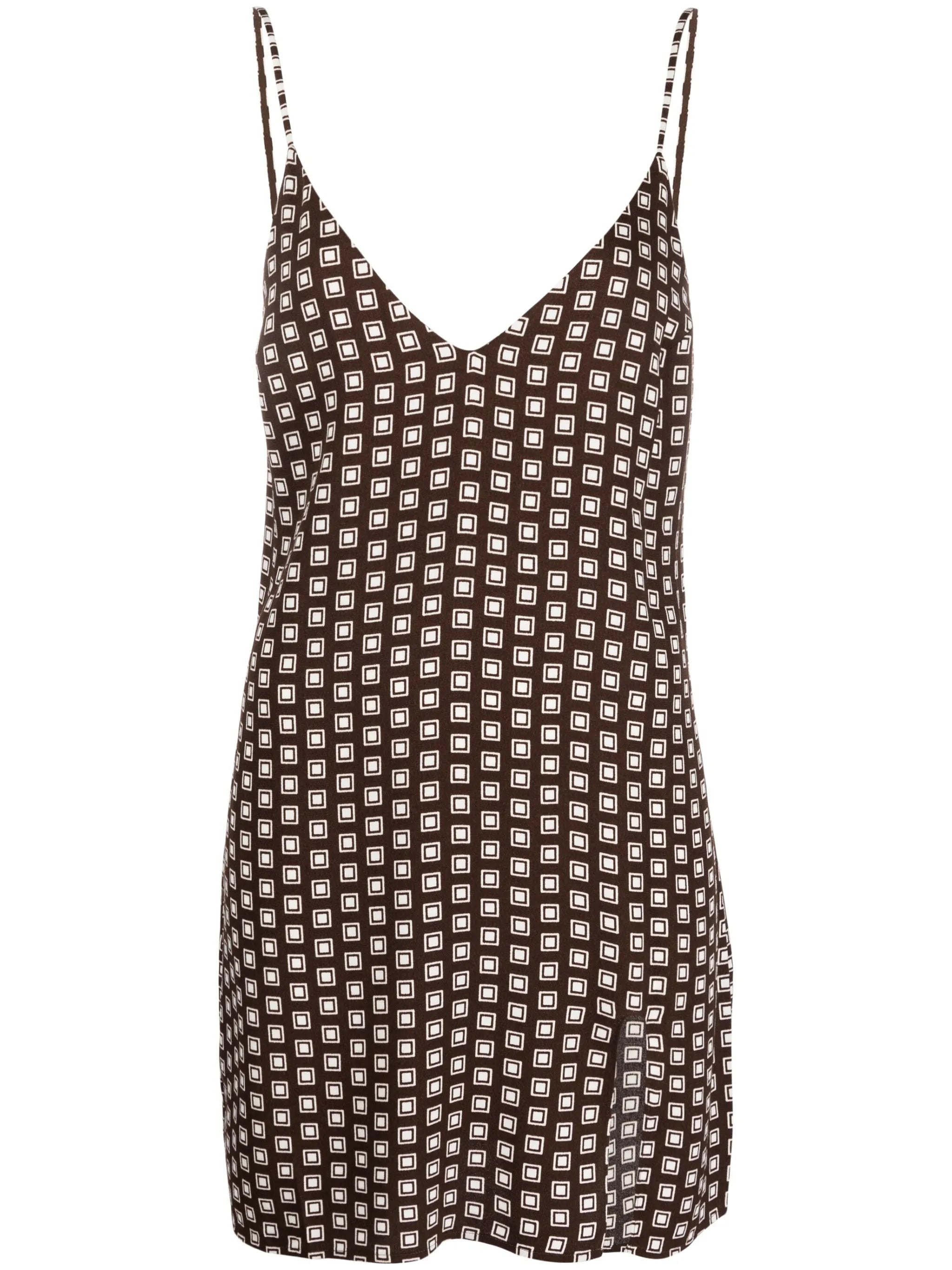 Marlowe geometric-print dress