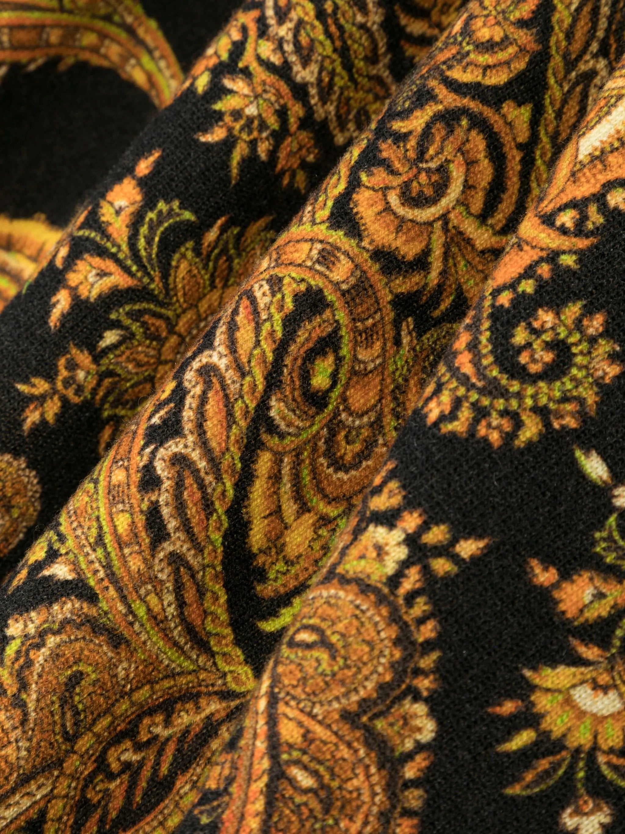 paisley-print cashmere scarf