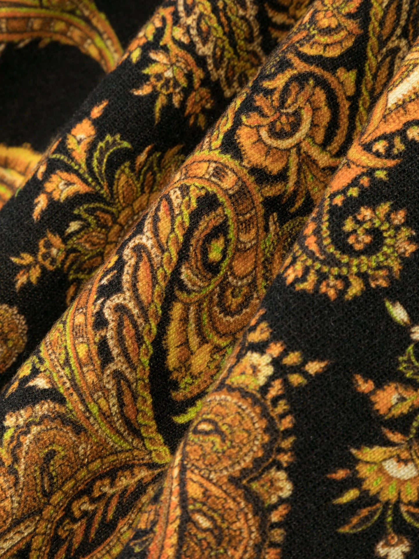 paisley-print cashmere scarf