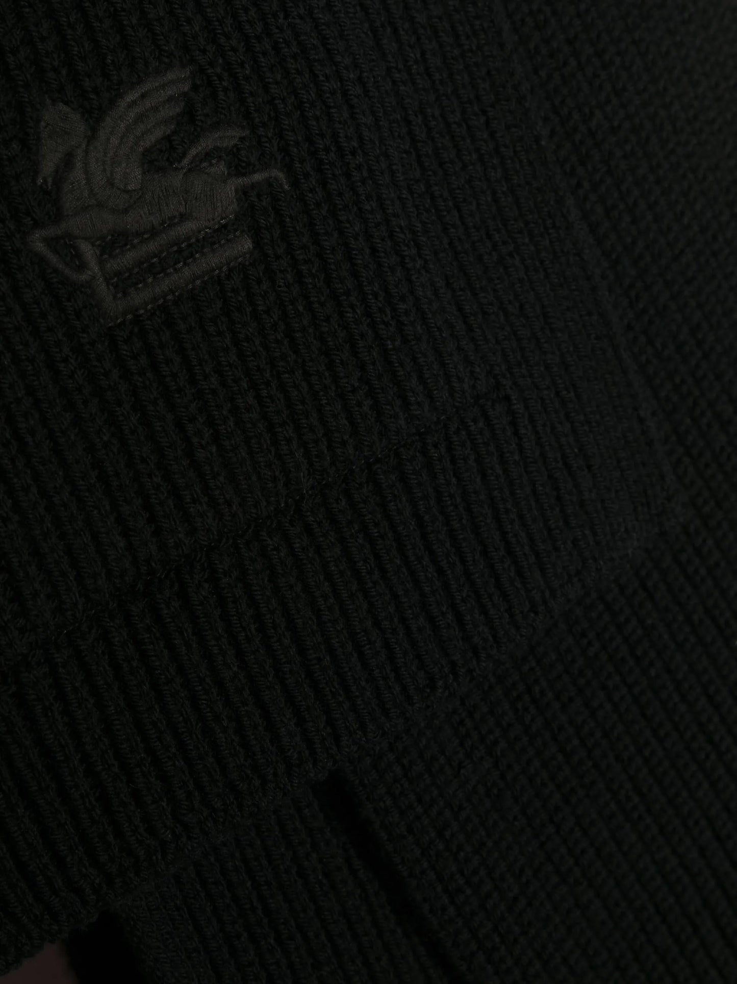 fine-knit wool scarf