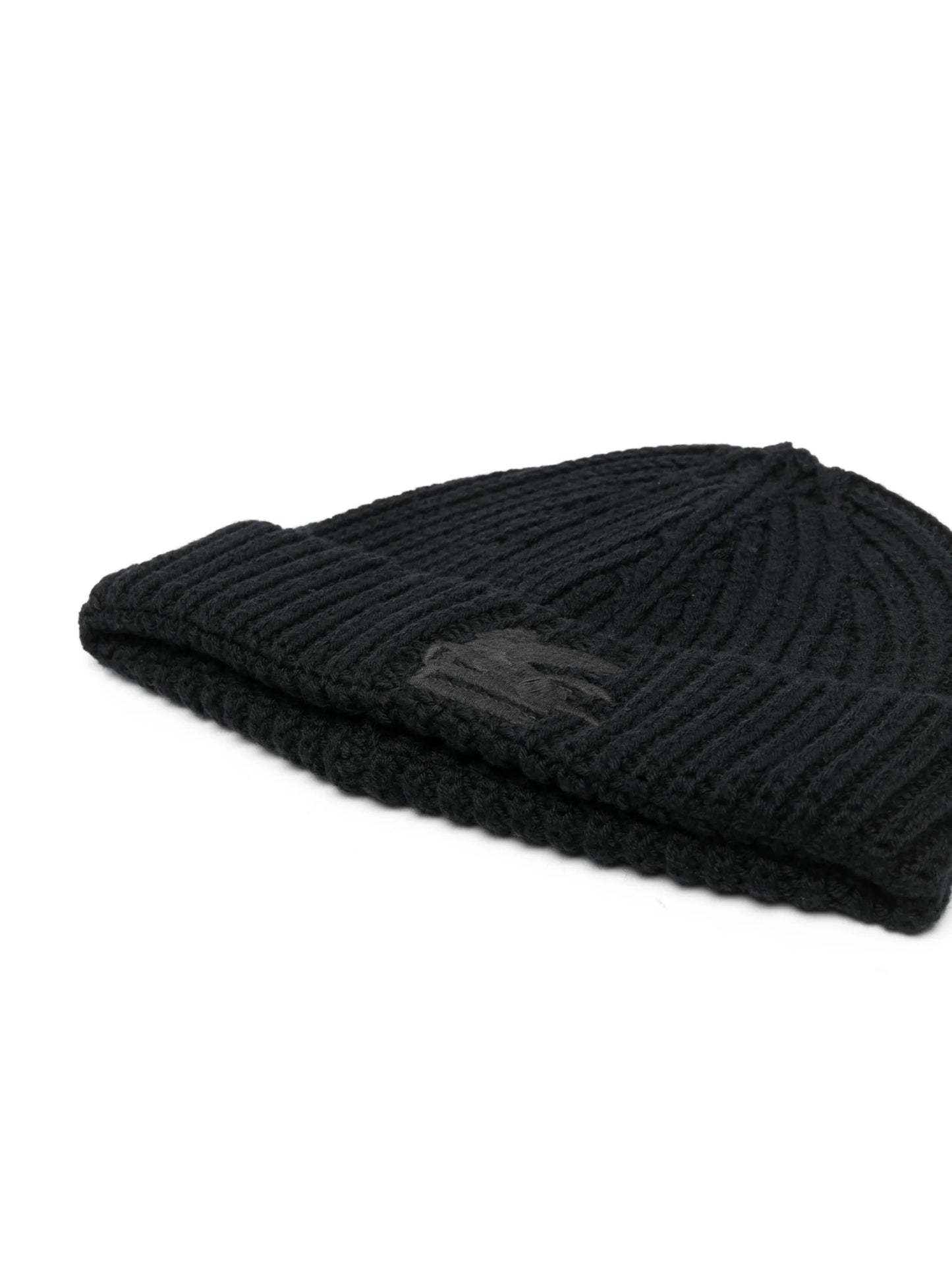 Pegaso-embroidered ribbed beanie