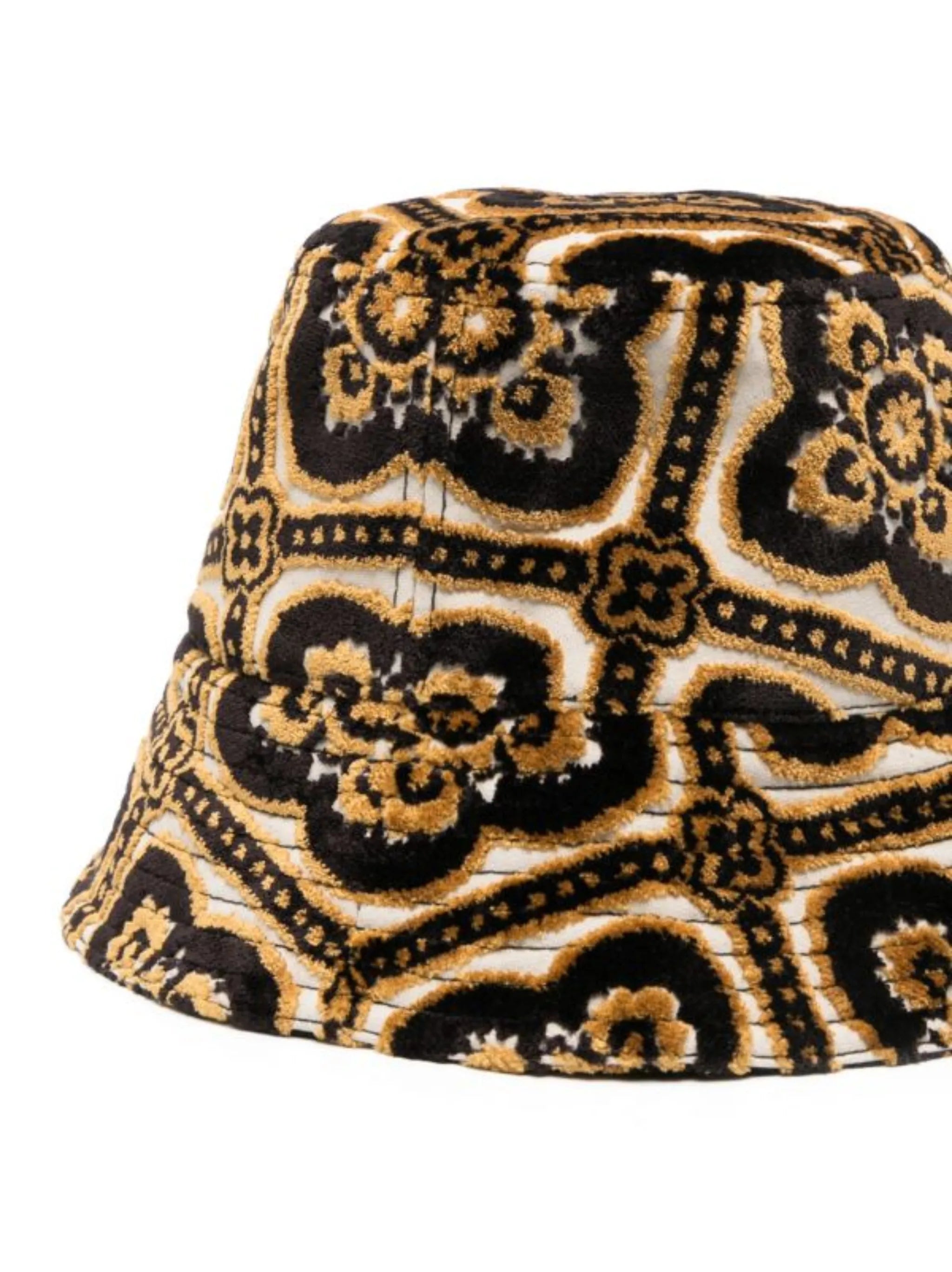 patterned-jacquard bucket hat