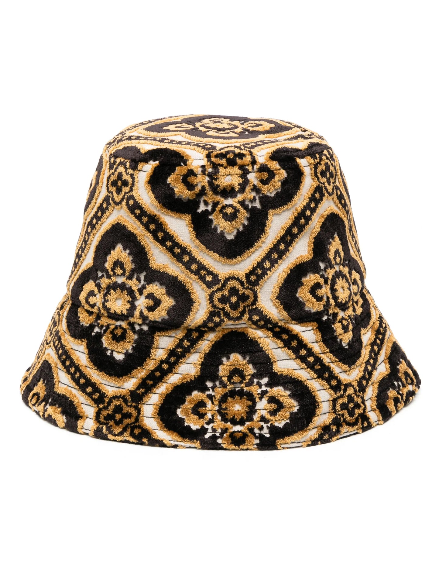 patterned-jacquard bucket hat
