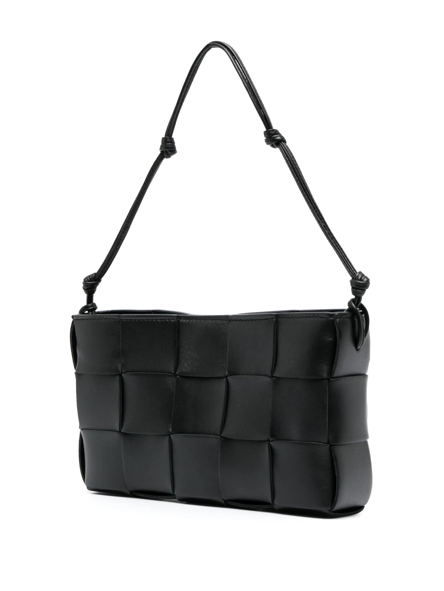 Cassette Intreccio-leather shoulder bag