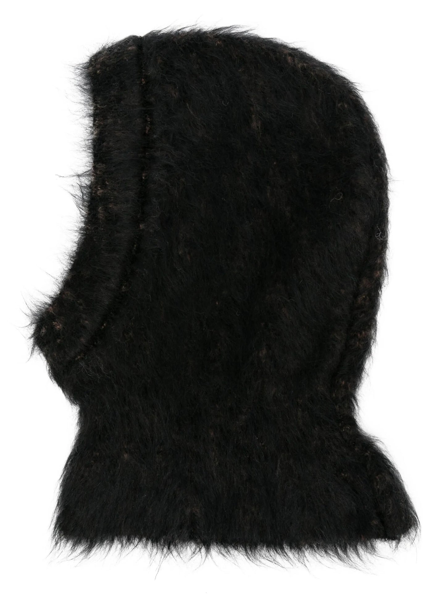 brushed-effect knitted balaclava