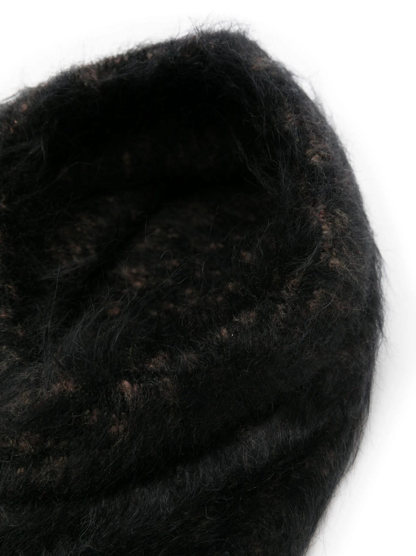 brushed-effect knitted balaclava