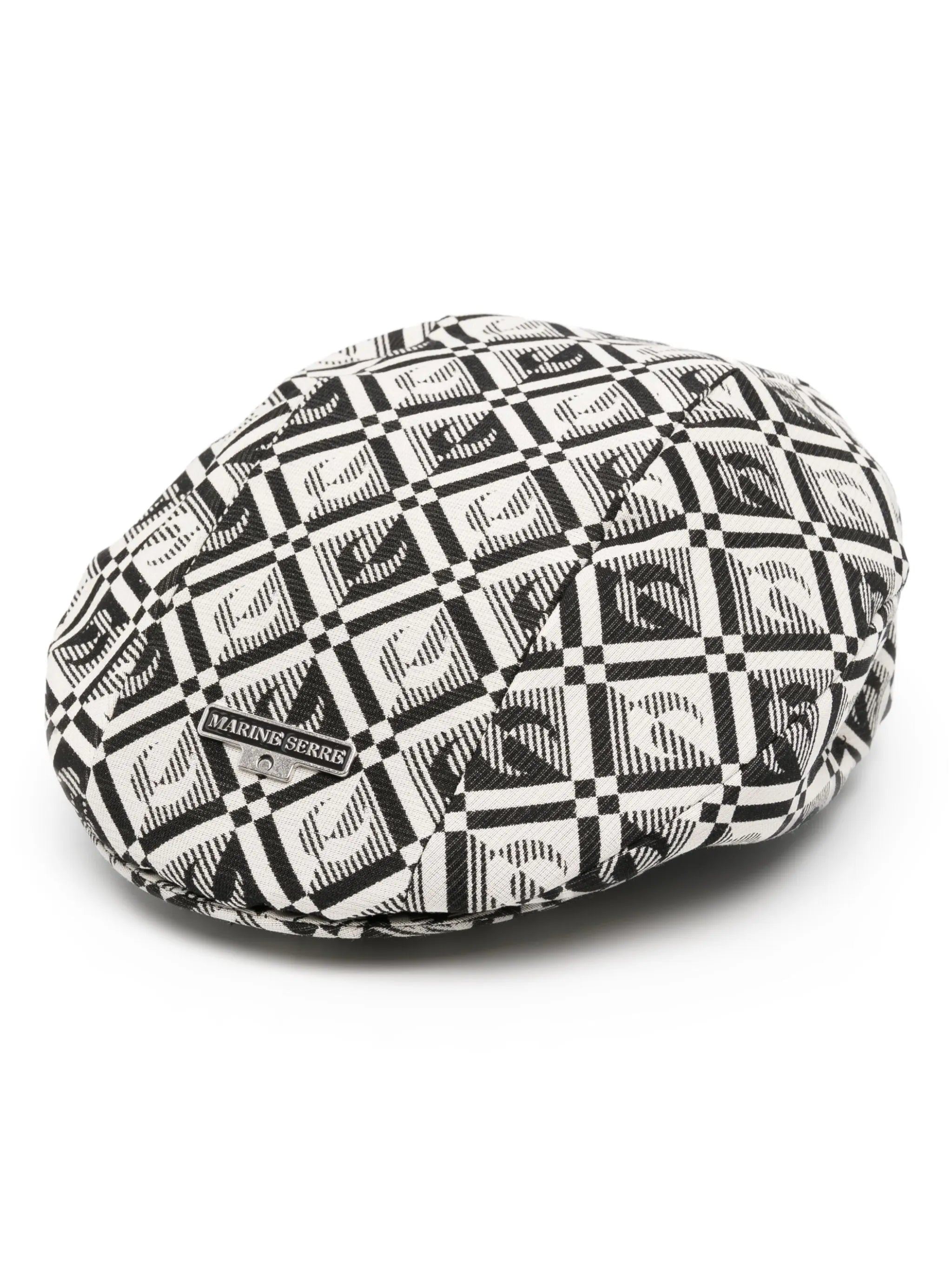 logo-patch motif-print hat