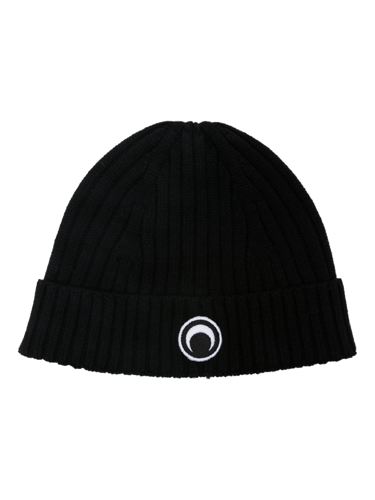 Crescent Moon ribbed wool beanie