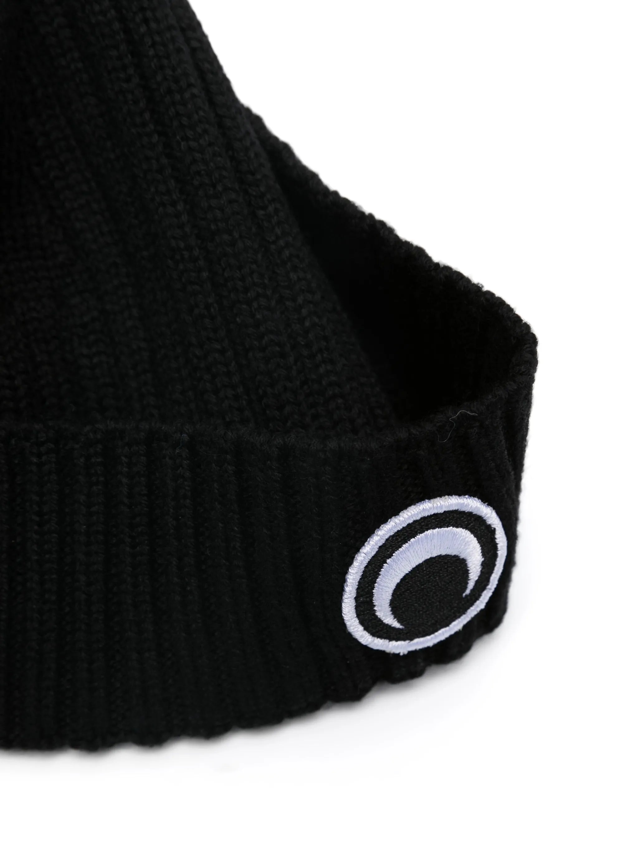 Crescent Moon ribbed wool beanie