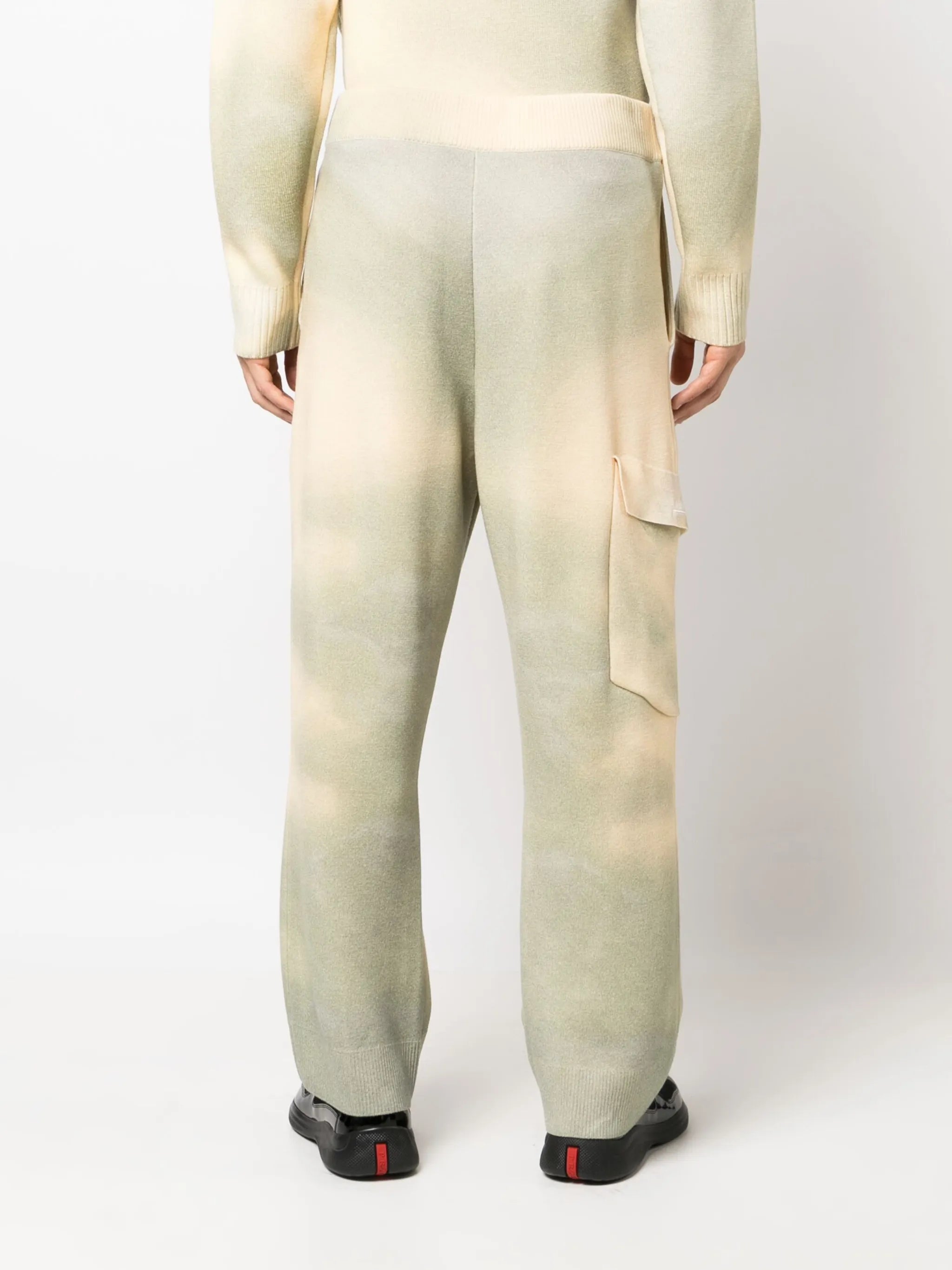 gradient high-waist trousers