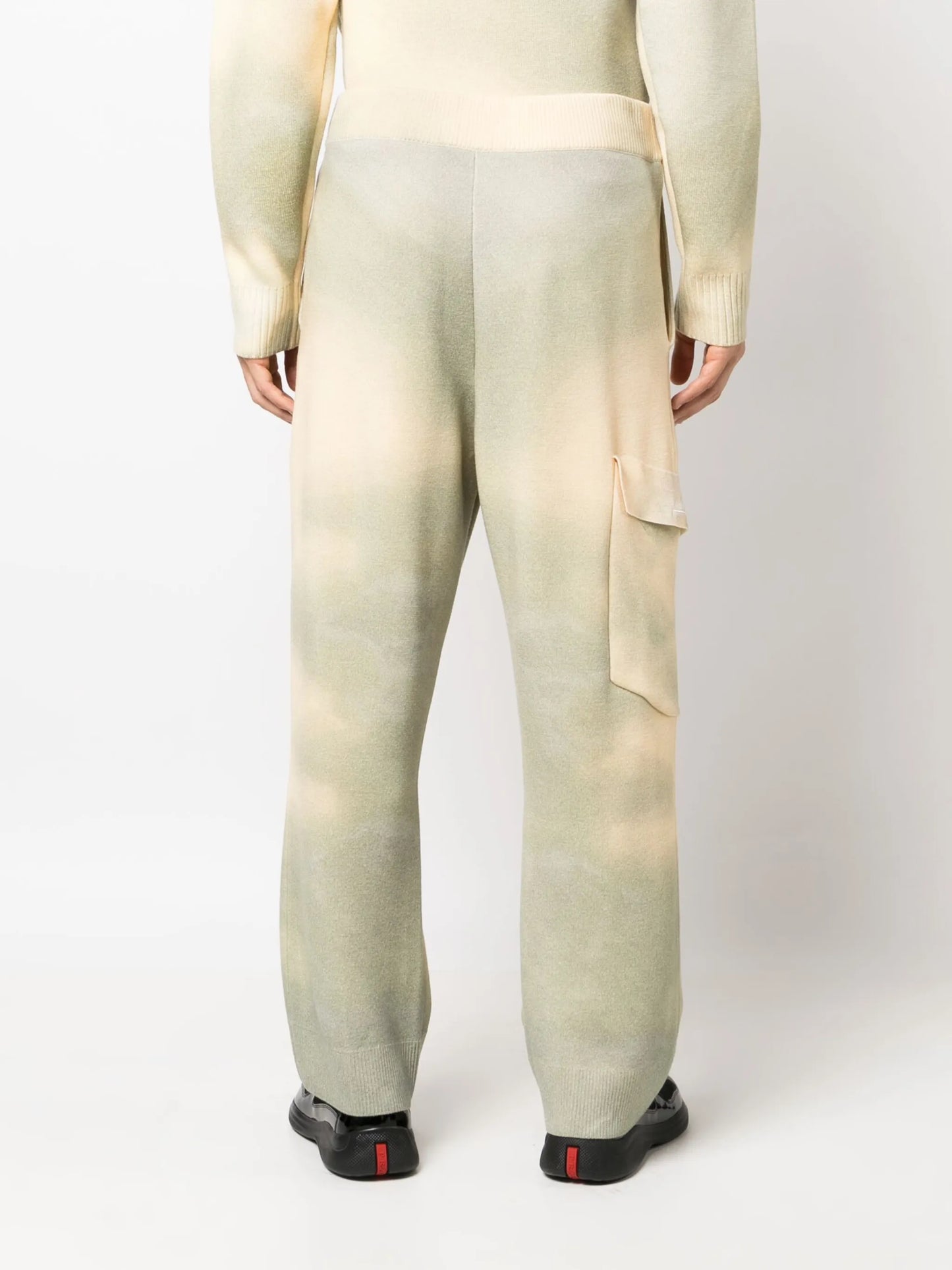 gradient high-waist trousers